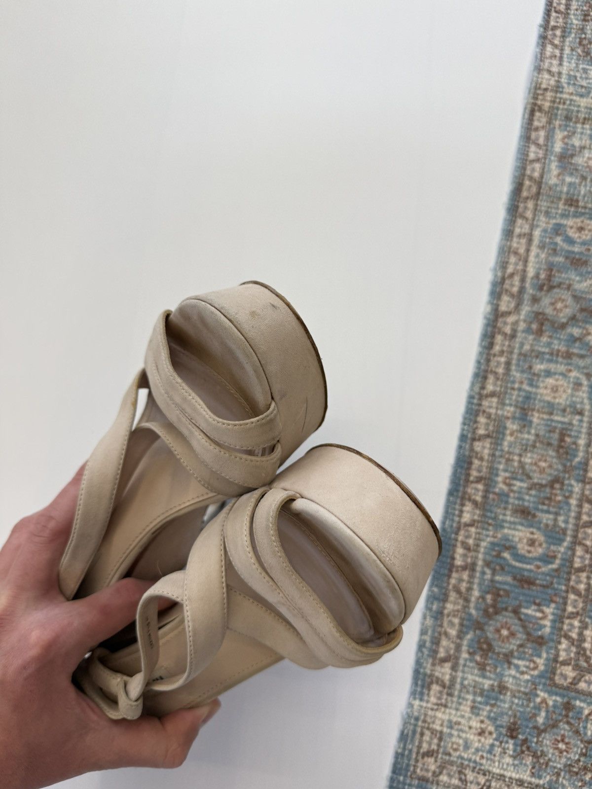 Miu Miu Miu Miu Suede Strap Pump Sandals Size EU 41 Size US 11 / IT 41 - 12 Thumbnail
