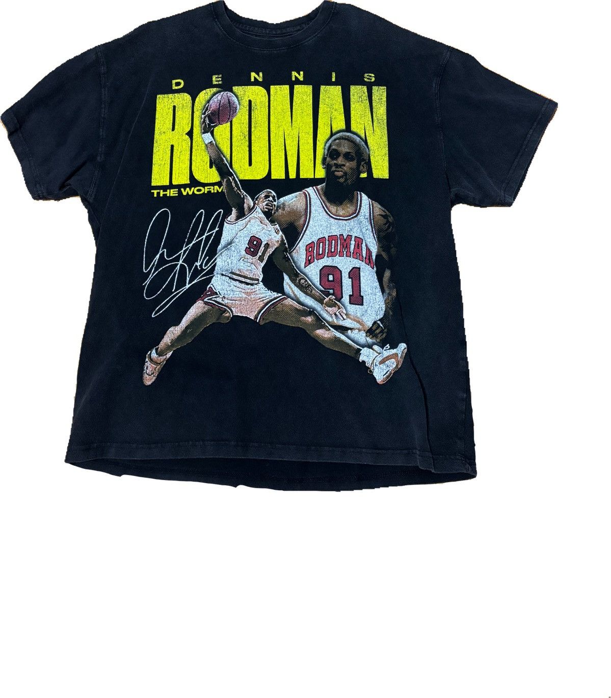 Vintage Vintage Dennis Rodman Tee [OVERSIZED FIT] Size US M / EU 48-50 / 2 - 1 Thumbnail
