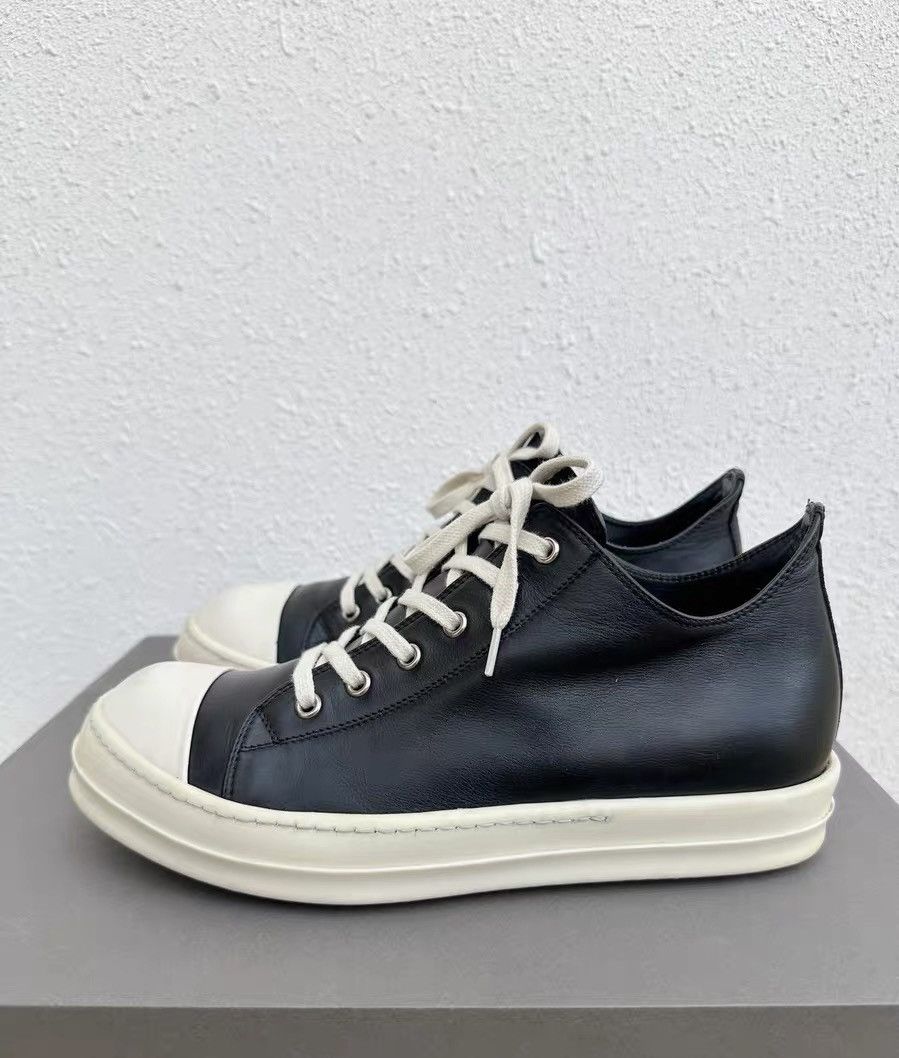 Rick Owens Rick Owens low-top Converse, new glossy calfskin version Size US 8 / EU 41 - 5 Thumbnail