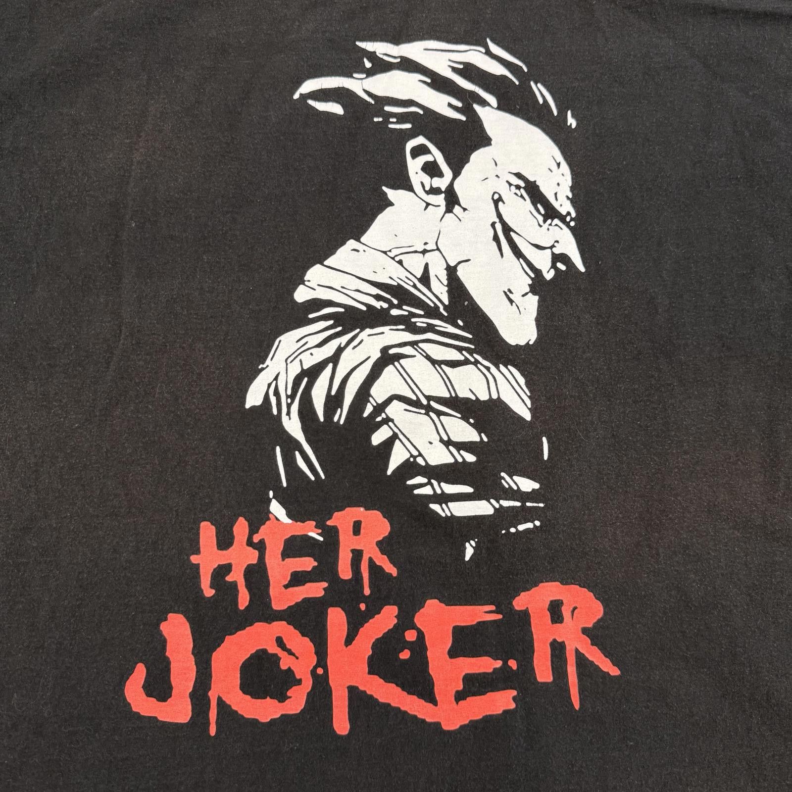Hanes Rare Vtg Y2K Her Joker Shirt Harley Quinn Hanes Tag 2XL Size US L / EU 52-54 / 3 - 2 Thumbnail