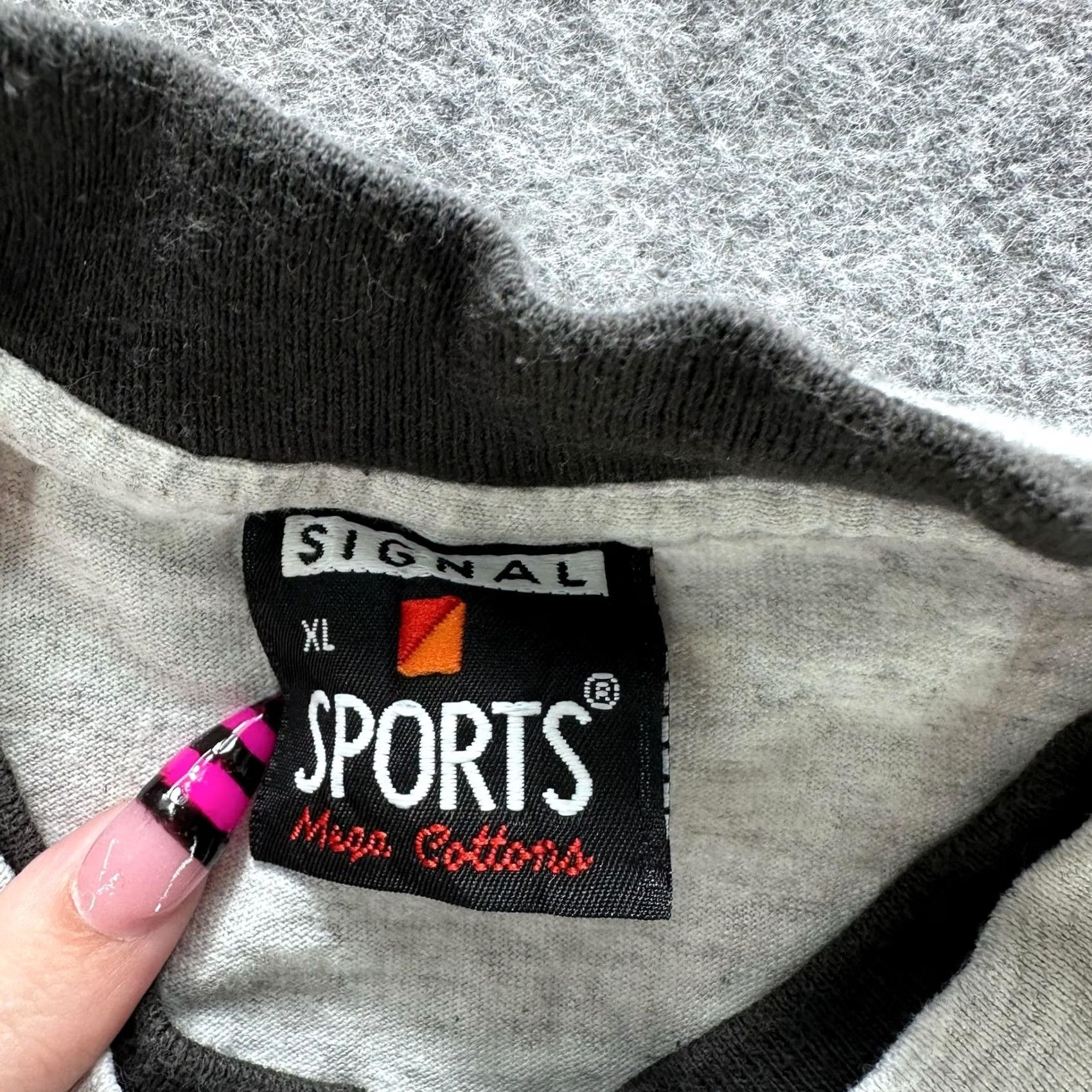 Vintage Signal Sports Shirt Mens XL Gray Graphic Crewneck Jersey T-Shirt Ohio World Class 90s? Size US XL / EU 56 / 4 - 4 Thumbnail