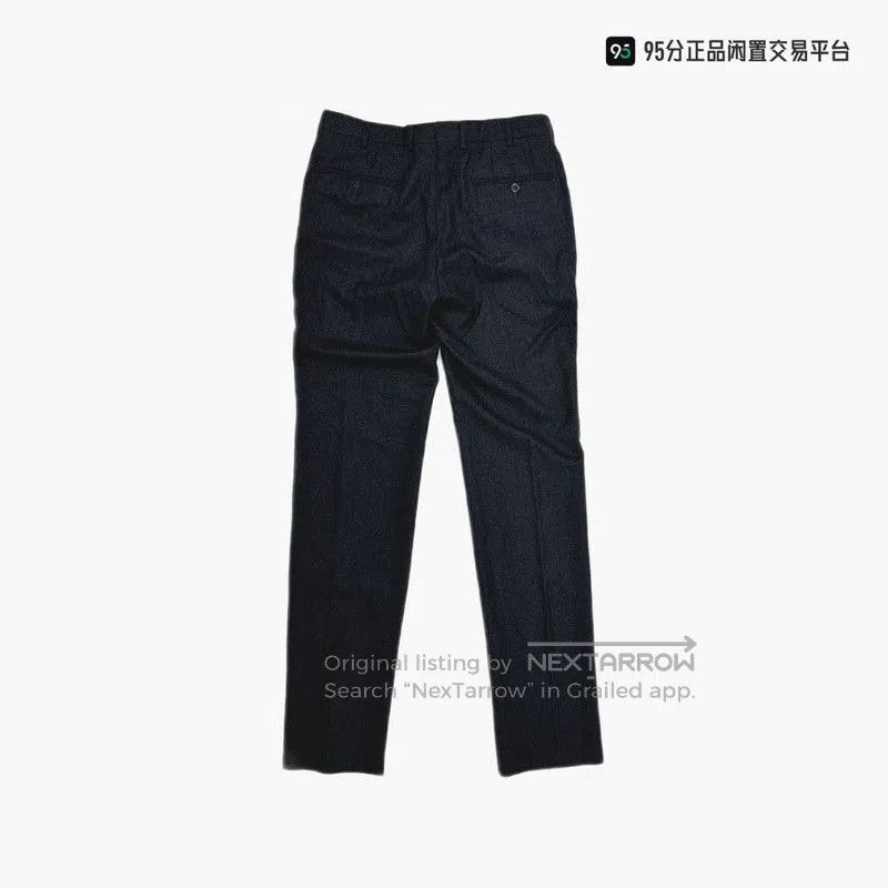 Ermenegildo Zegna Zegna Men's Solid Wool Thick Casual Trousers. Size US 30 / EU 46 - 2 Thumbnail