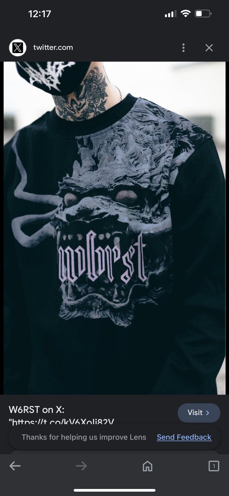 Hypebeast w6rst Dragon LS Tee Size US XXL / EU 58 / 5 - 8 Thumbnail