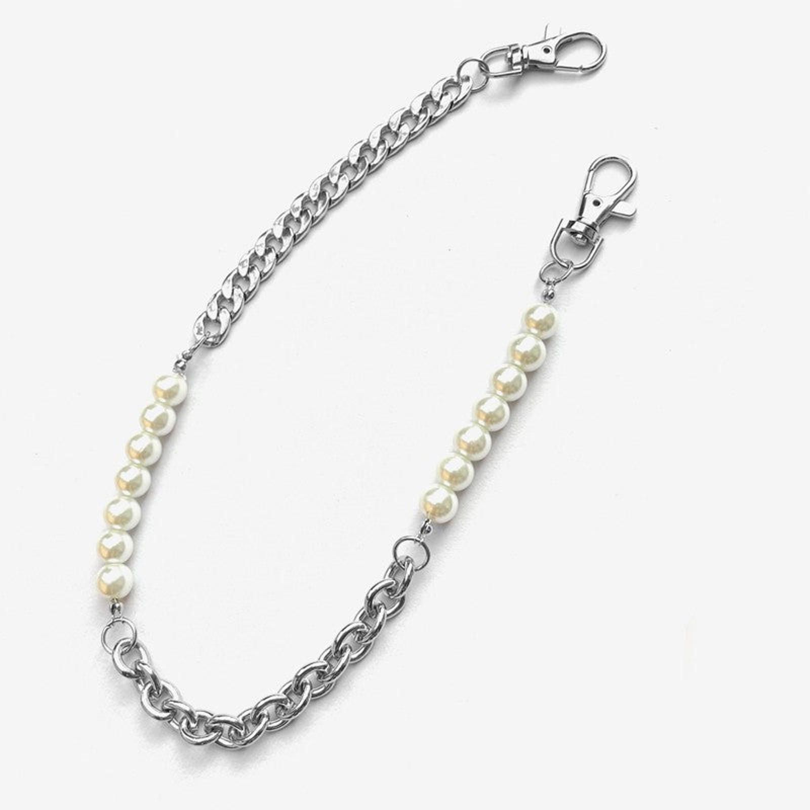 Jewelry Pearl Wallet Chain, Pants Chain Size ONE SIZE - 4 Thumbnail