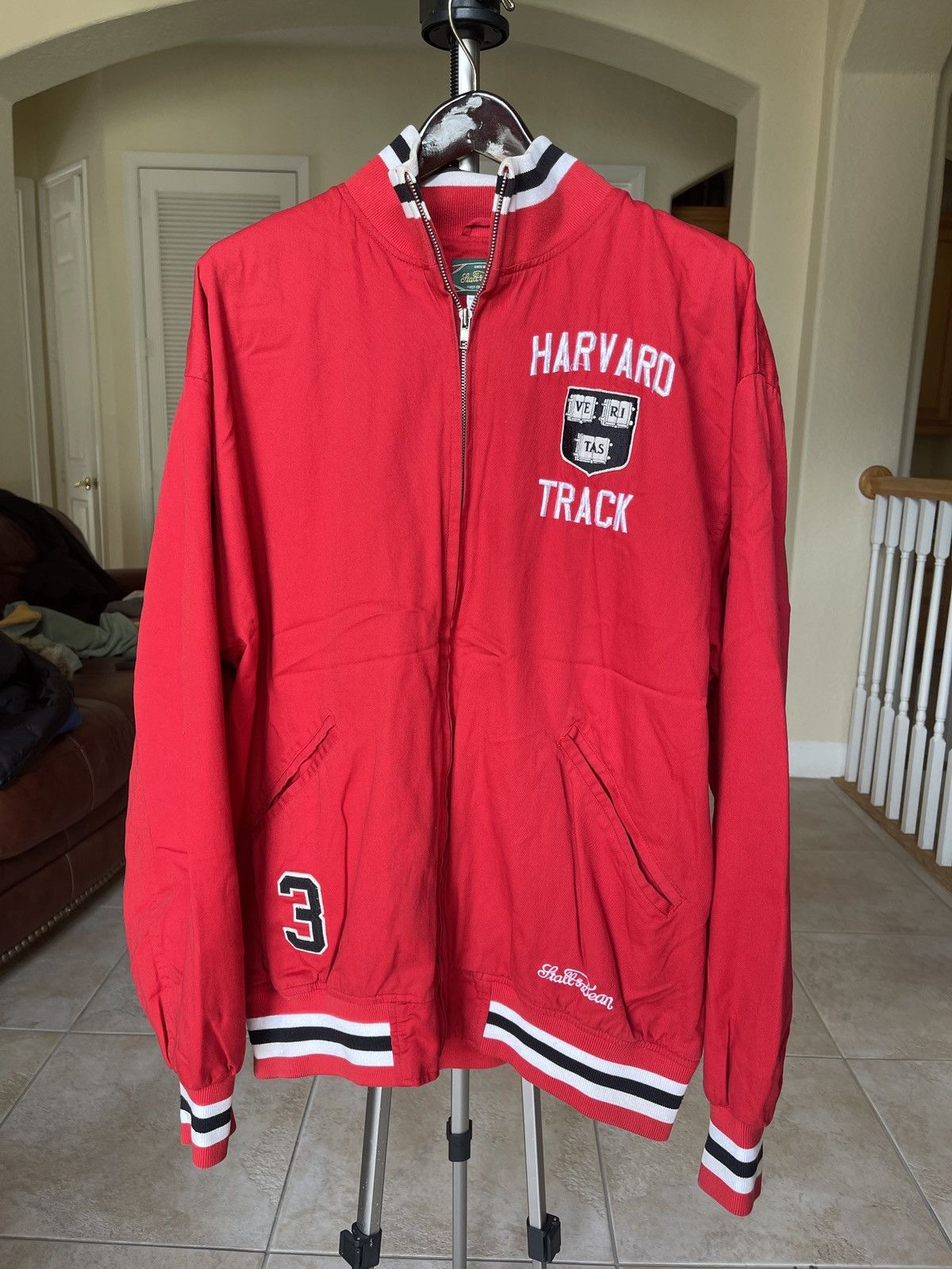 Stall and Dean Vintage Stall & Dean Men’s 2XL Varsity Red Jacket Harvard Size US XXL / EU 58 / 5 - 3 Thumbnail