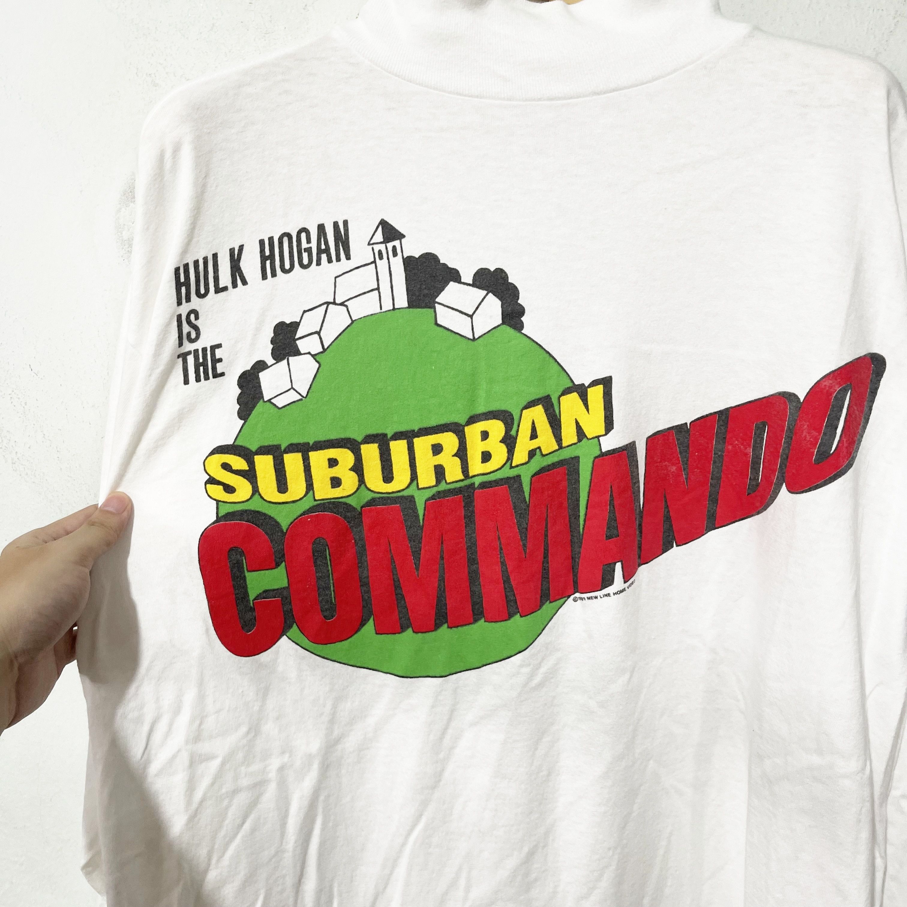 Vintage Vintage 1991 Hulk Hogan “Suburban Commando” Long Sleeve Size US XL / EU 56 / 4 - 2 Thumbnail