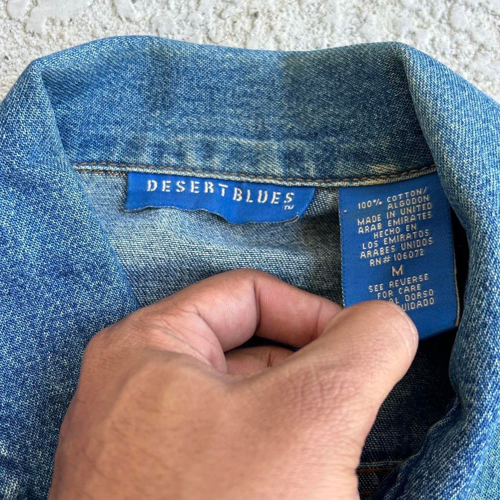 Vintage Vintage Y2K Desert Blues Denim Button Up Jacket. Sz M Size M / US 6-8 / IT 42-44 - 3 Thumbnail