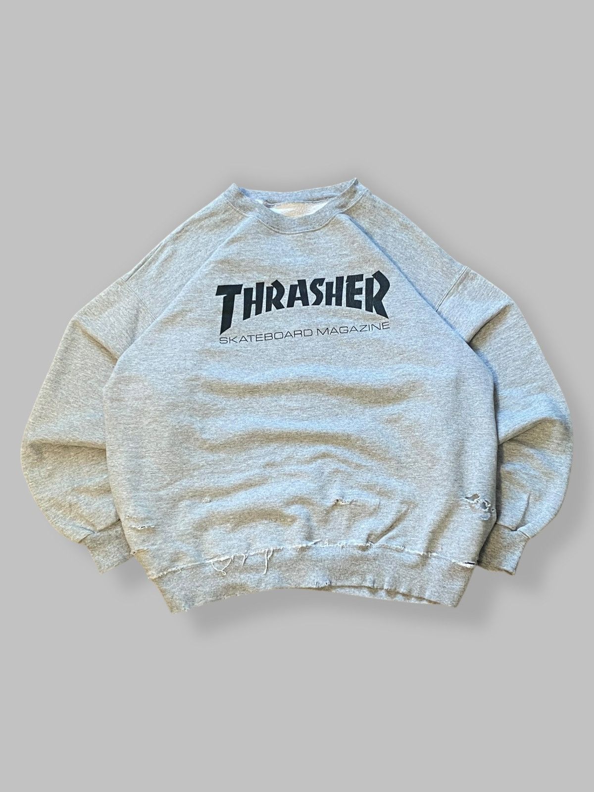 Thrasher 🔥 THRASHER SKATE MAG SWEATSHIRT DISTRESSED BOXY FIT Size US L / EU 52-54 / 3 - 1 Thumbnail