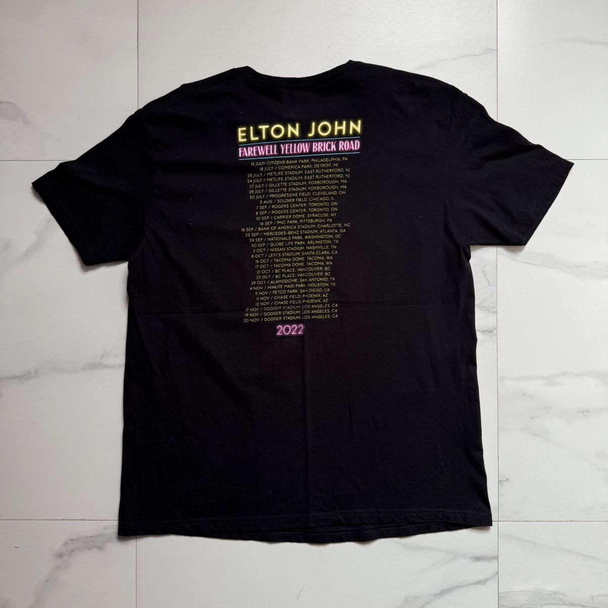 Band Tees Elton John Farewell 2022 Tour Tee Size US XL / EU 56 / 4 - 3 Thumbnail