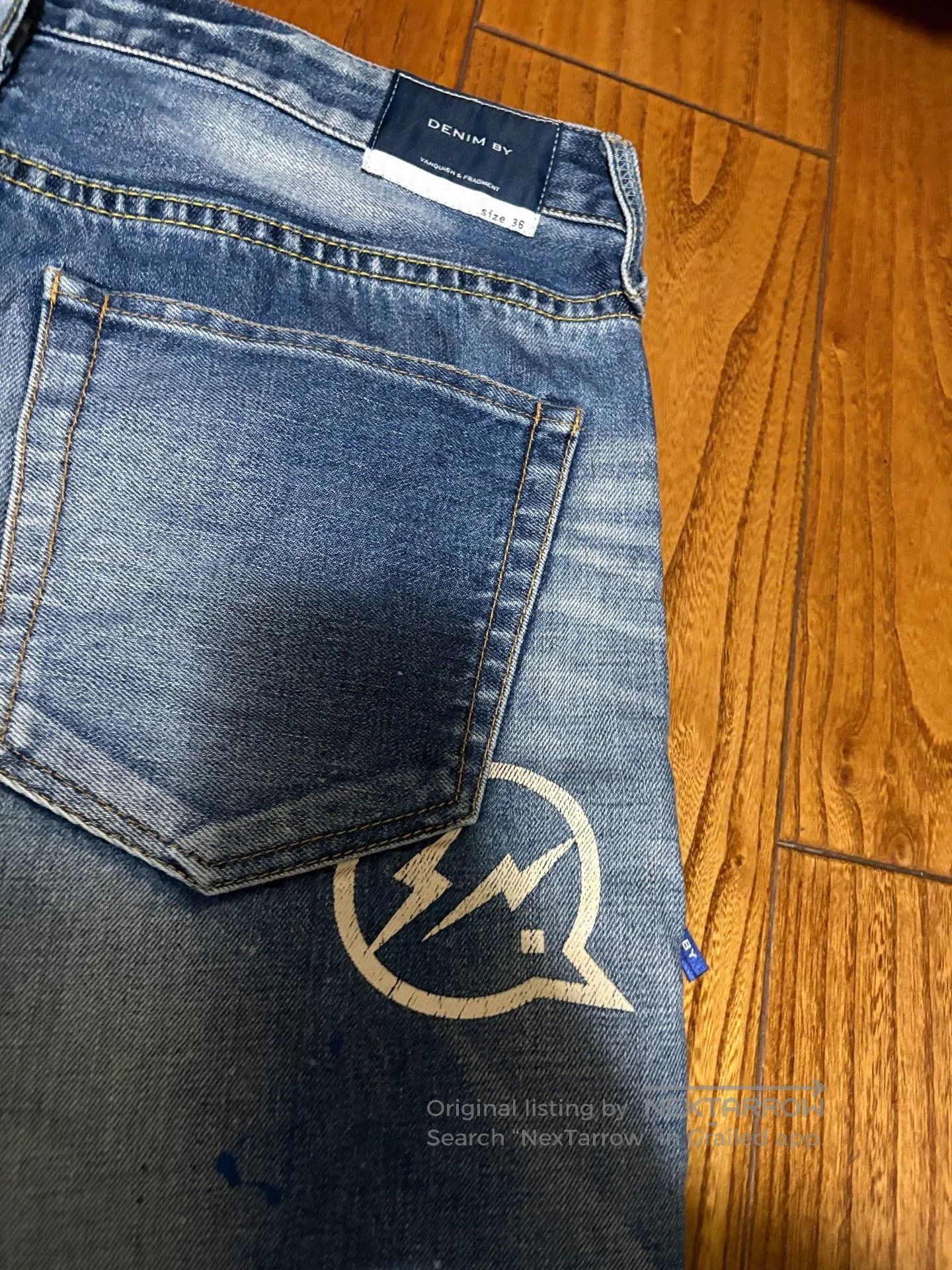 Fragment Design Vanquish & Fragment Washed Lightning Jeans. Size US 36 / EU 52 - 7 Thumbnail