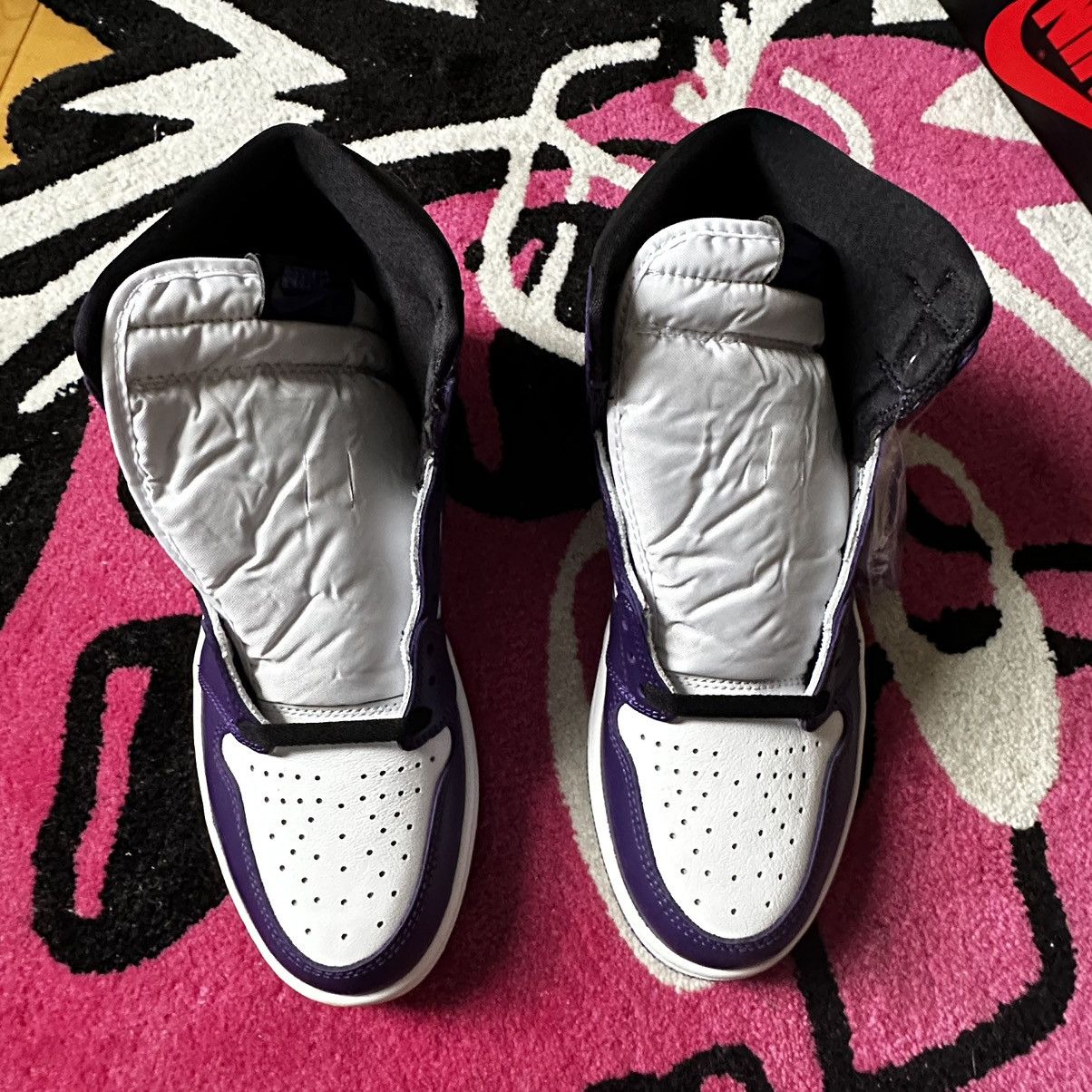 Jordan Brand Jordan 1 Retro High Court Purple White Size US 10 / EU 43 - 3 Thumbnail