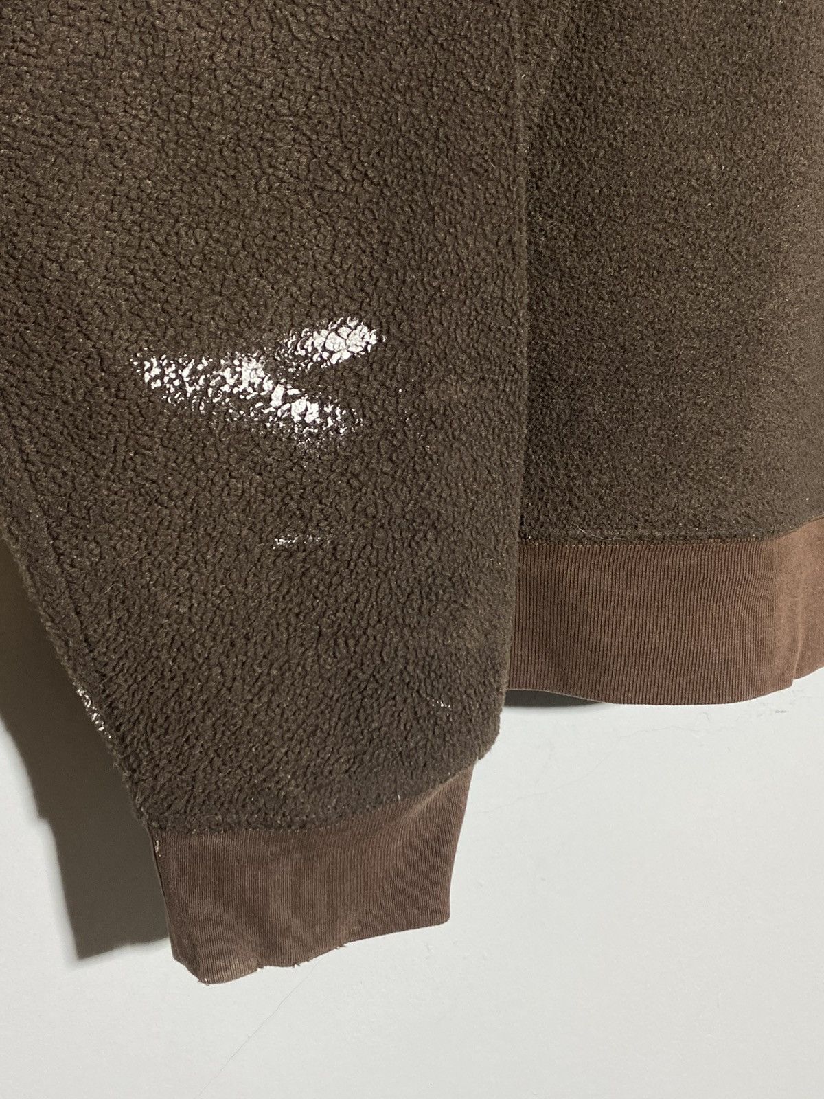 Gap 🔥 Y2K GAP BROWN FLEECE HOODIE DISTRESSED WORKWEAR VIBES Size US M / EU 48-50 / 2 - 5 Thumbnail