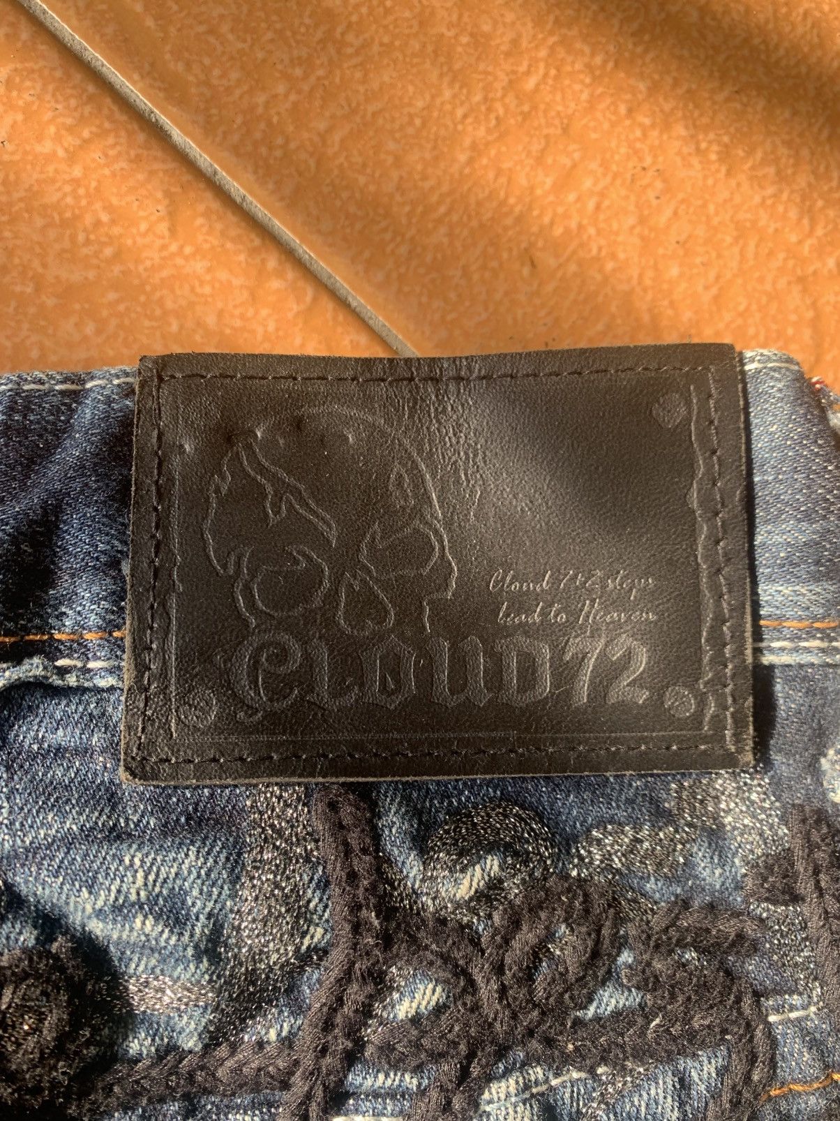 Japanese Brand Japanese Brand CLOUD 72 Denim Embroidery Cross Cemetery Jean Size US 30 / EU 46 - 5 Thumbnail