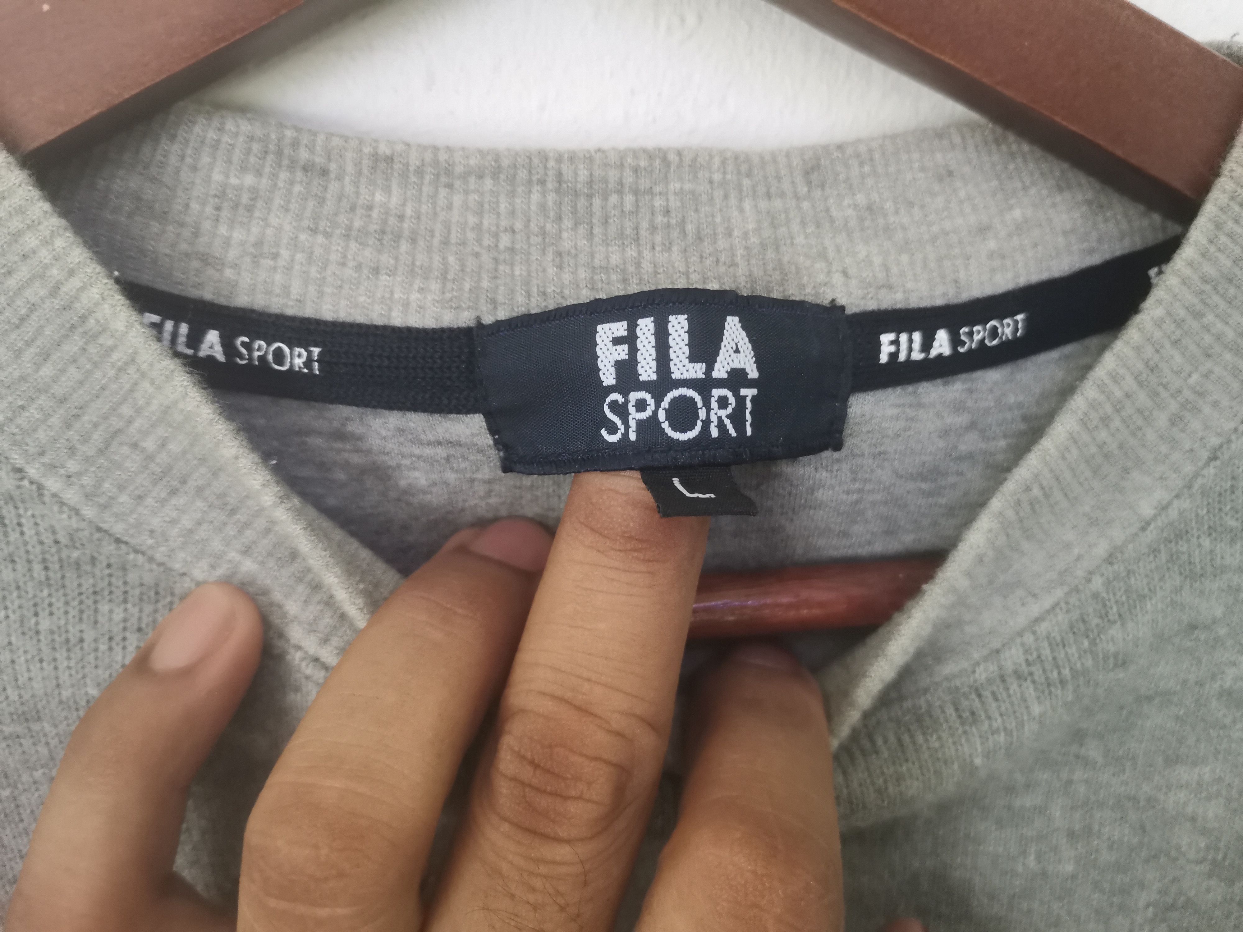 Fila × Vintage Rare vintage FILA sweatshirt grey colour Size US L / EU 52-54 / 3 - 4 Thumbnail