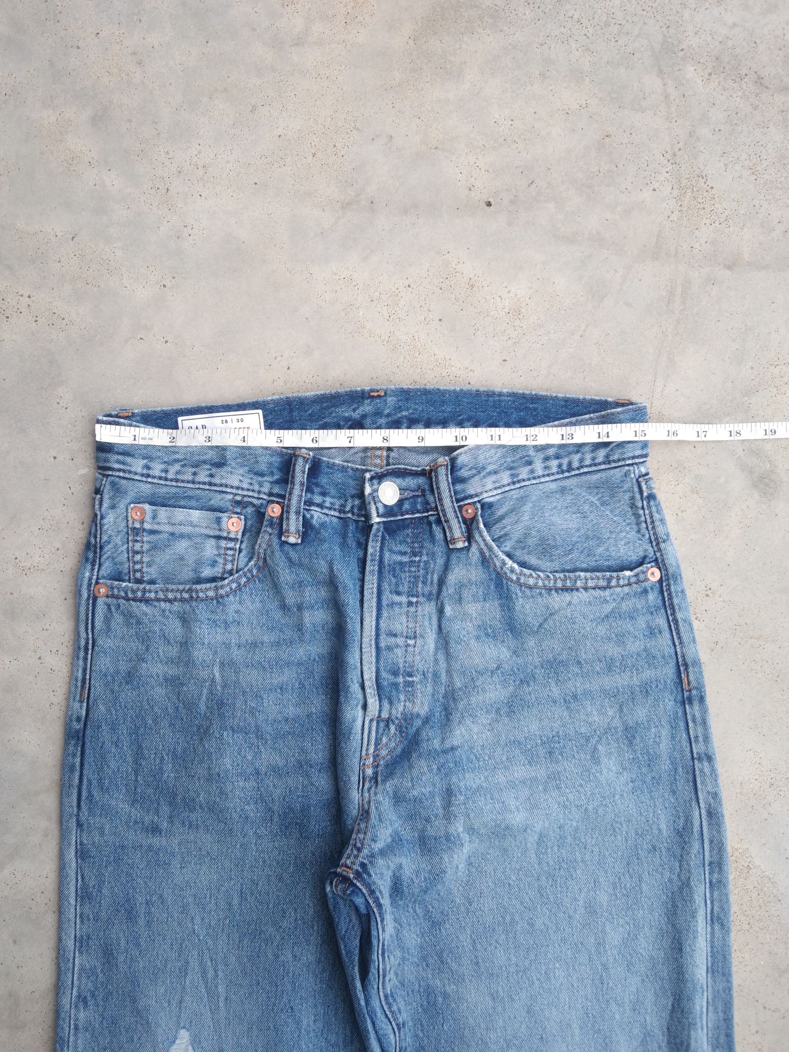 Gap Vintage Gap Loose Straight Baggy Distressed Jeans 30x30 Size US 30 / EU 46 - 4 Thumbnail
