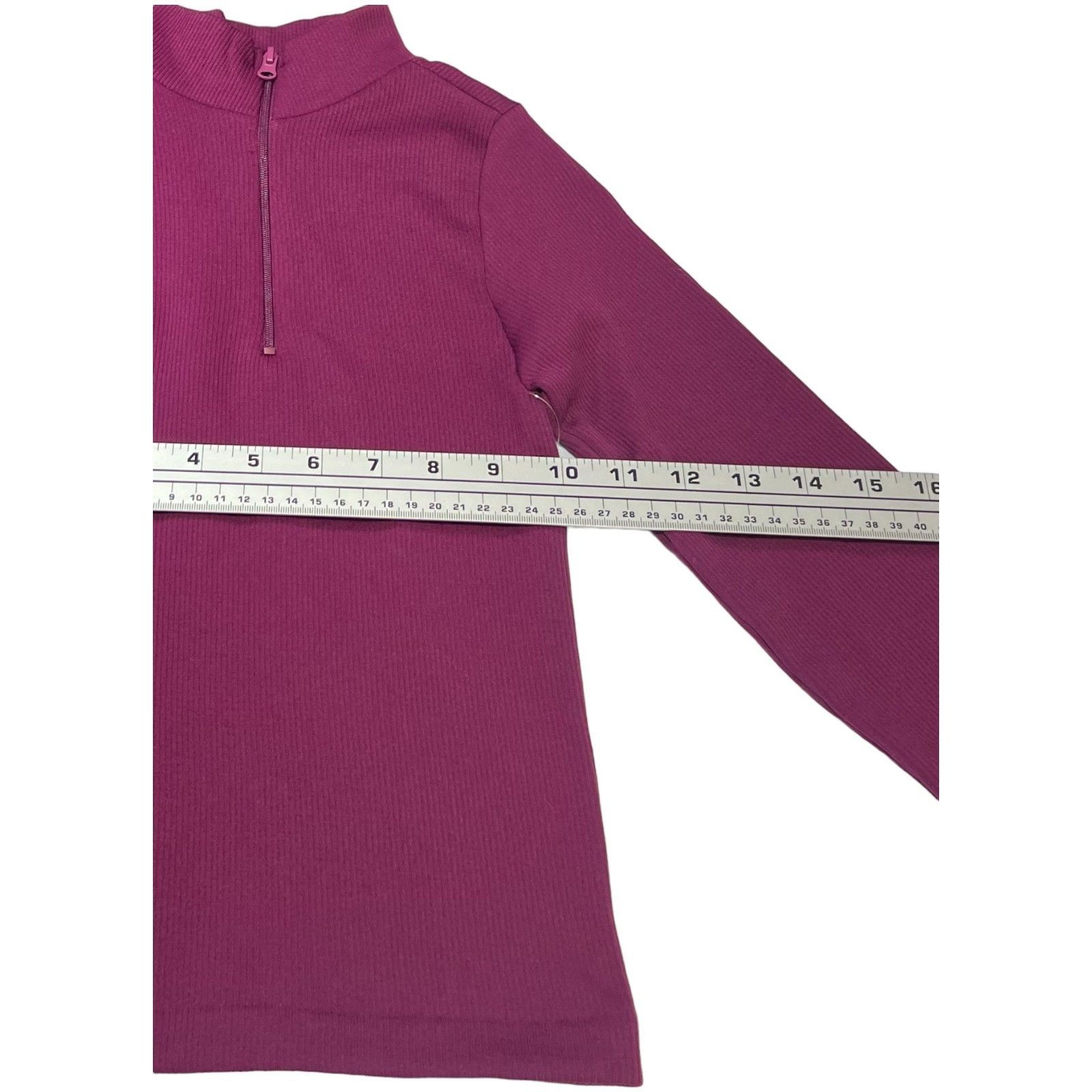 rue21 Rue 21 - Women's 1/2 Zip Long Sleeve Shirt - Purple - Extra Size XS / US 0-2 / IT 36-38 - 3 Thumbnail