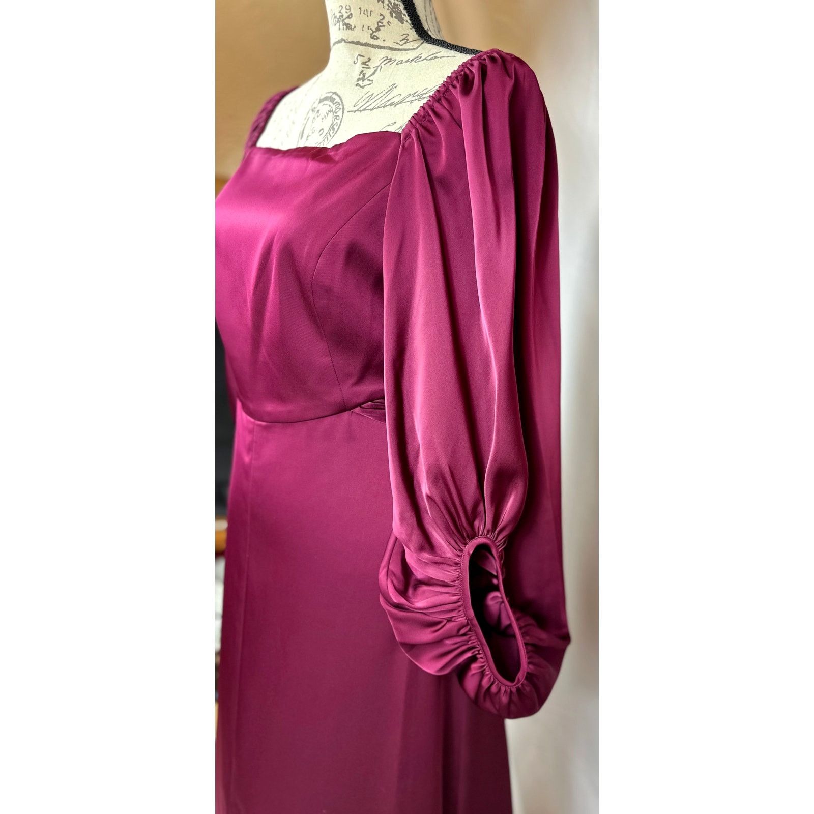 Sachin & Babi Sachin & Babi Women's Burgundy Bryant Gown Front Slit 6 Size M / US 6-8 / IT 42-44 - 7 Thumbnail