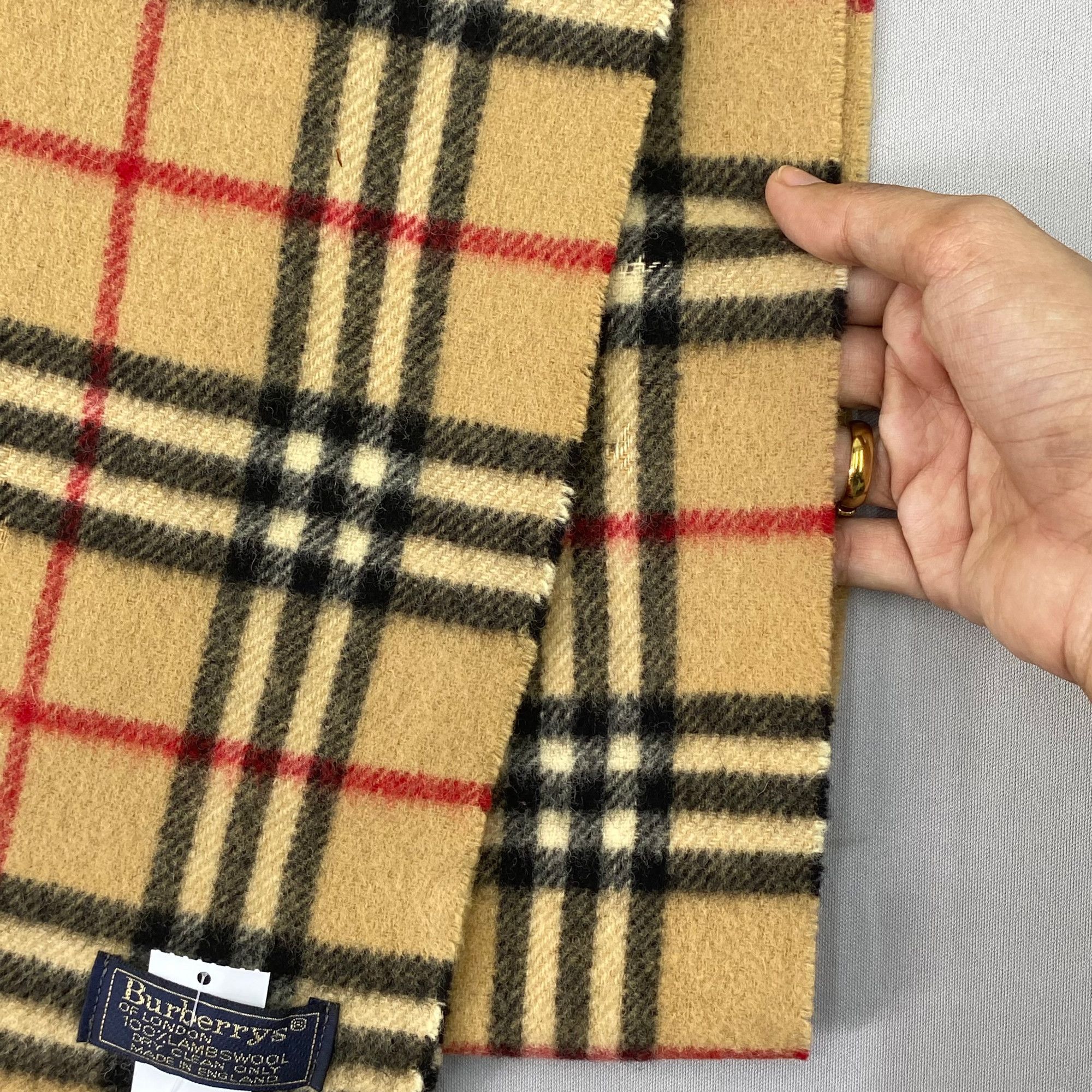 Burberry Vintage Burberry Scarf Muffler Wool Nova Check Neck Scarves Size ONE SIZE - 5 Thumbnail
