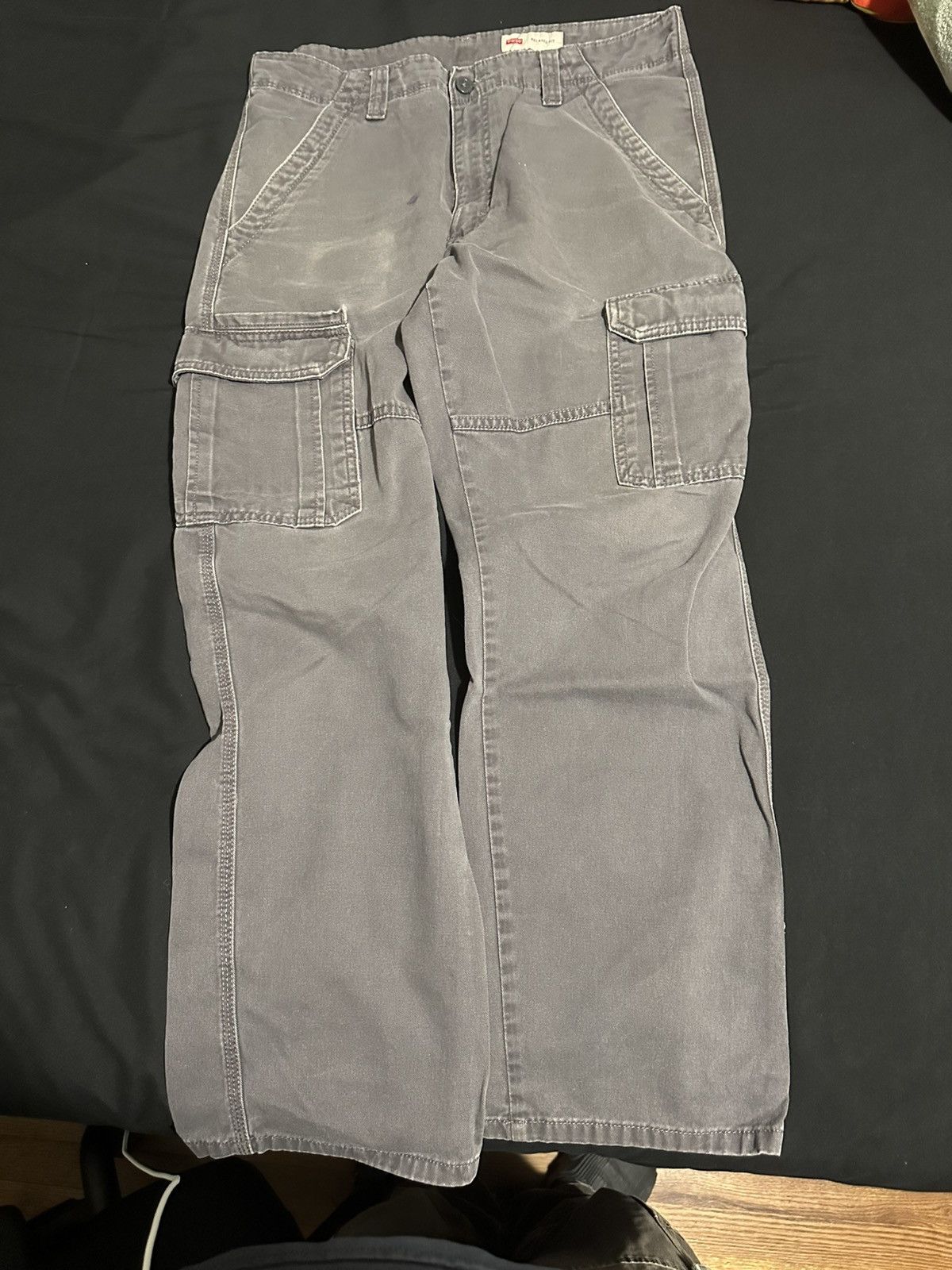 Vintage × Wrangler Wrangler Relaxed Fit Cargos 🩶 Size US 32 / EU 48 - 1 Thumbnail