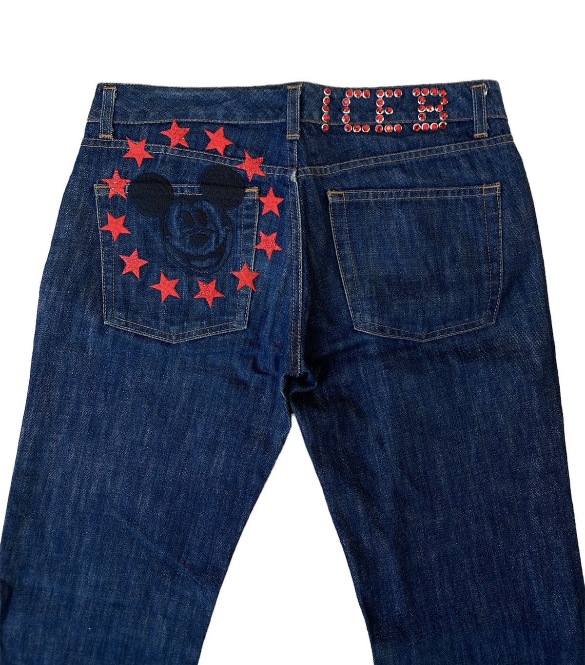 Iceberg × JNCO × Vintage Vintage Iceberg X Mickey Mouse Denim Jeans Size US 33 - 3 Thumbnail