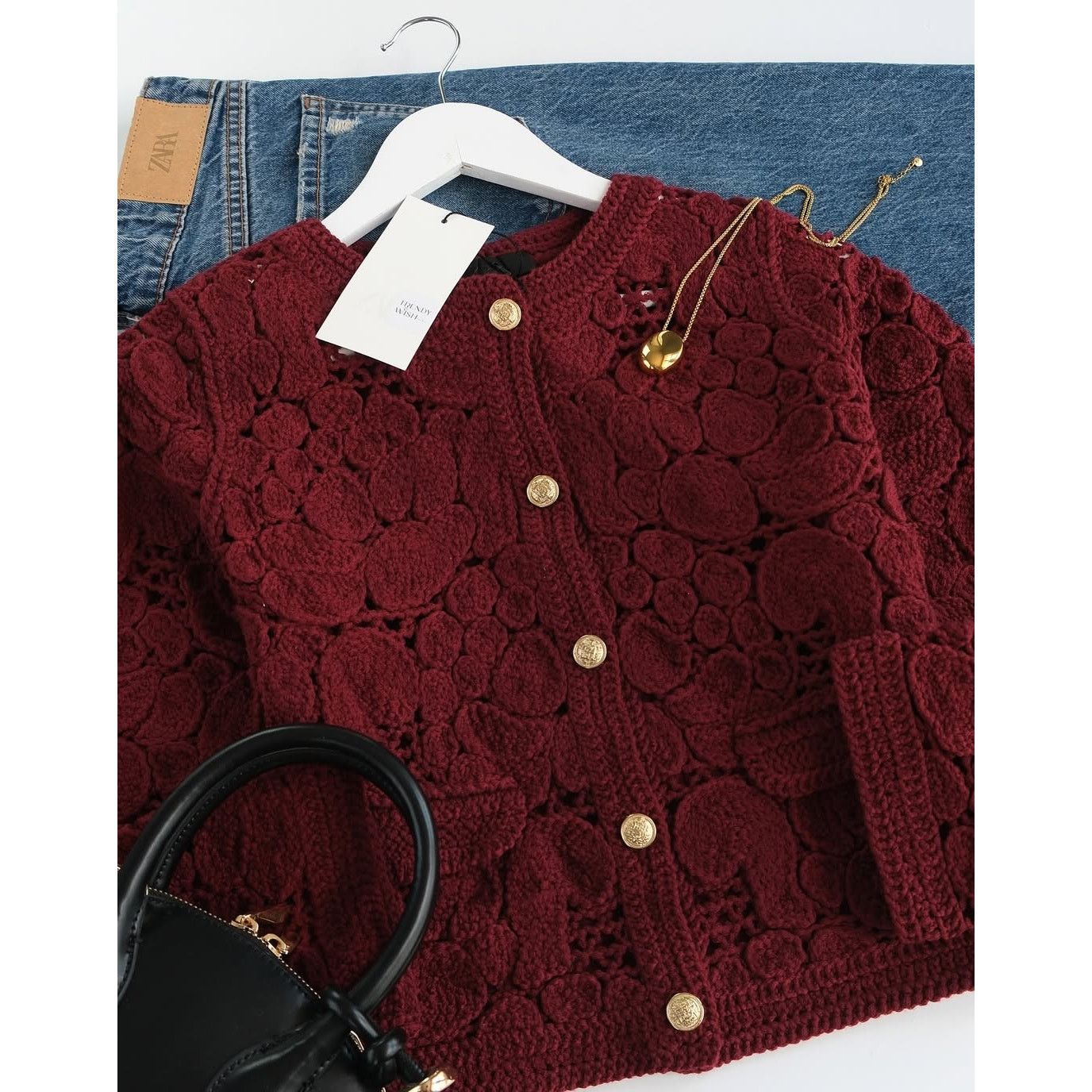 Zara ZARA Embellished Cardigan NWT Size M / US 6-8 / IT 42-44 - 7 Thumbnail