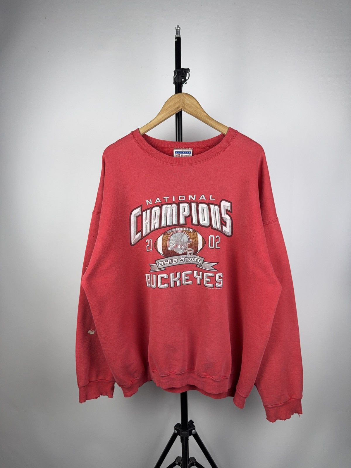 NFL × Vintage Vintage NFL 2002 Champions Ohio State Buckeyes Sweatshirt Size US XL / EU 56 / 4 - 1 Thumbnail