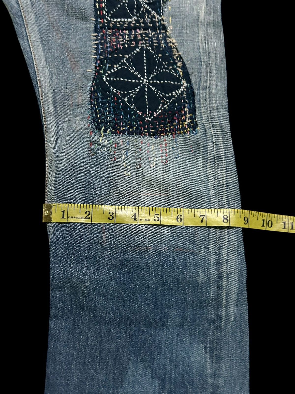 Edwin × Kapital × Vintage 🔥 VINTAGE EDWIN SELVEDGE DISTRESSED CUSTOM MADE DENIM JEANS Size US 34 / EU 50 - 24 Thumbnail