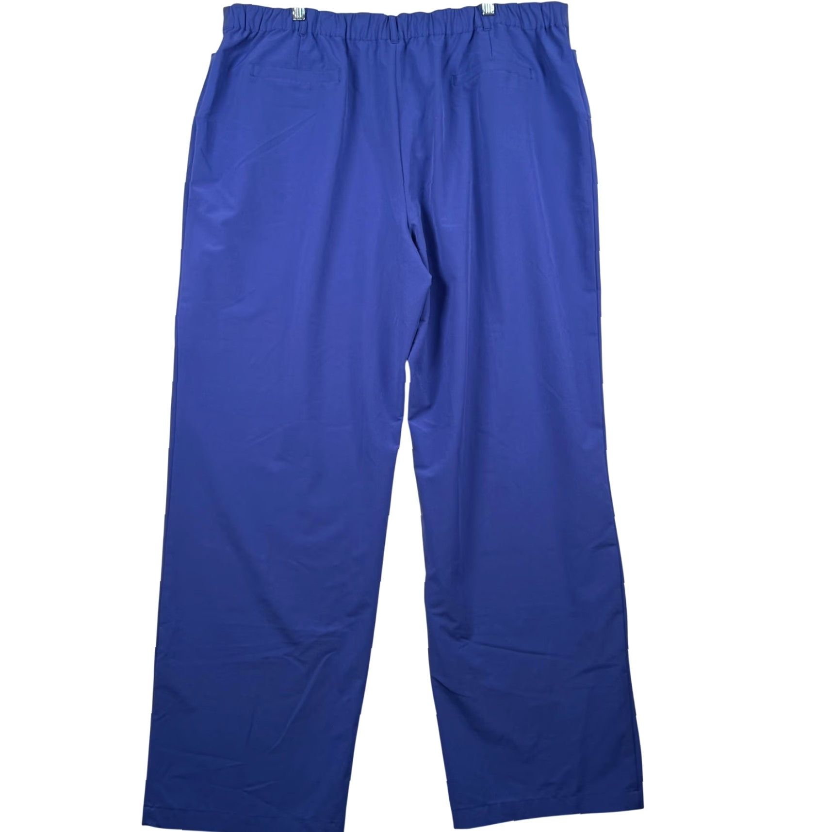 Jockey Jockey XL (Plus) Straight Leg Pants Blue Elastic Waist 40x32 Work Scrub 22W 40" Inseam Regular Rise High Front Button Zip Pockets Chino Size 40" / US 18 - 2 Thumbnail