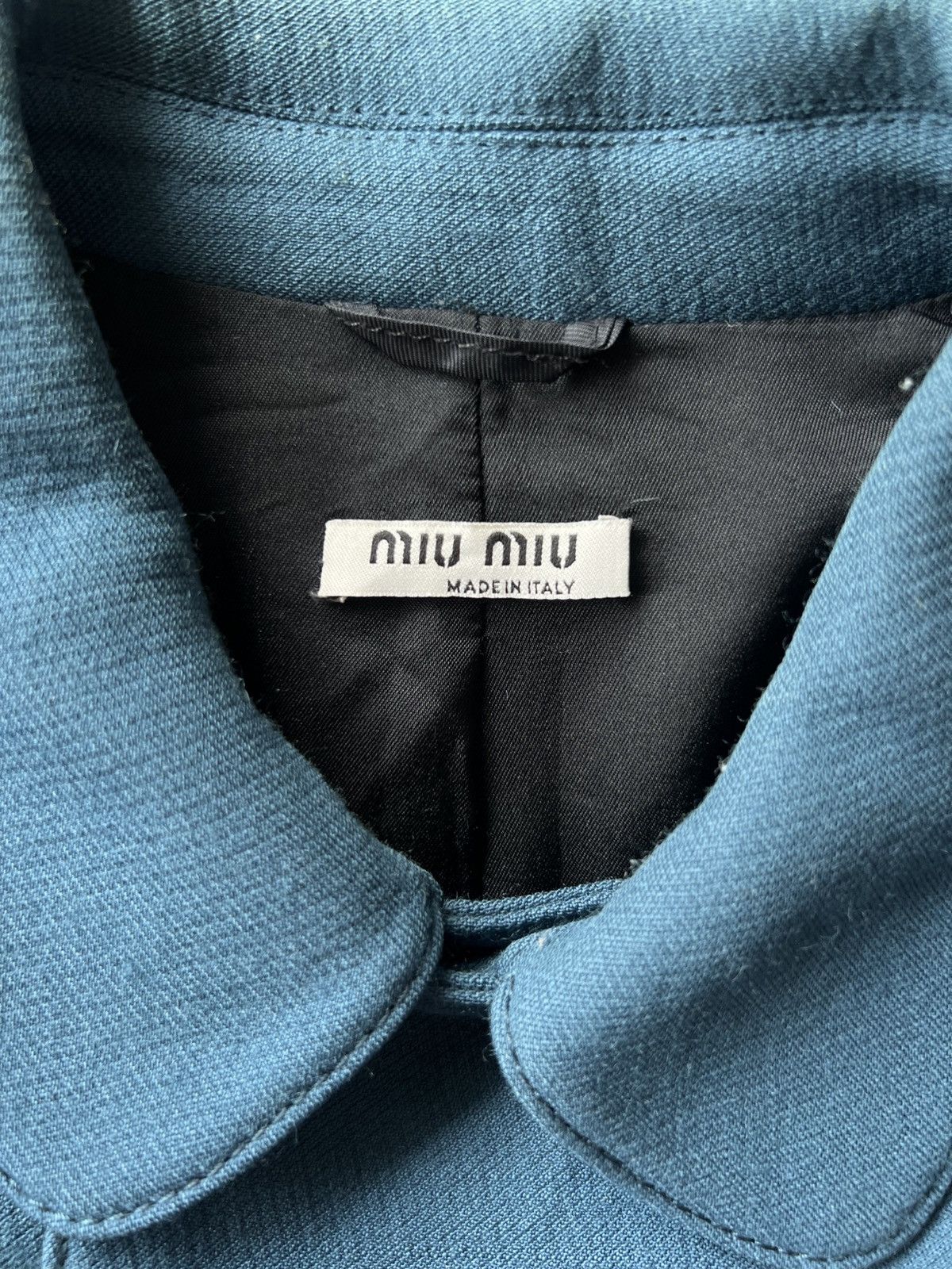 Miu Miu Miu Miu - 2009 - Double Breasted Wool Blend Jacket Size XS / US 0-2 / IT 36-38 - 8 Thumbnail