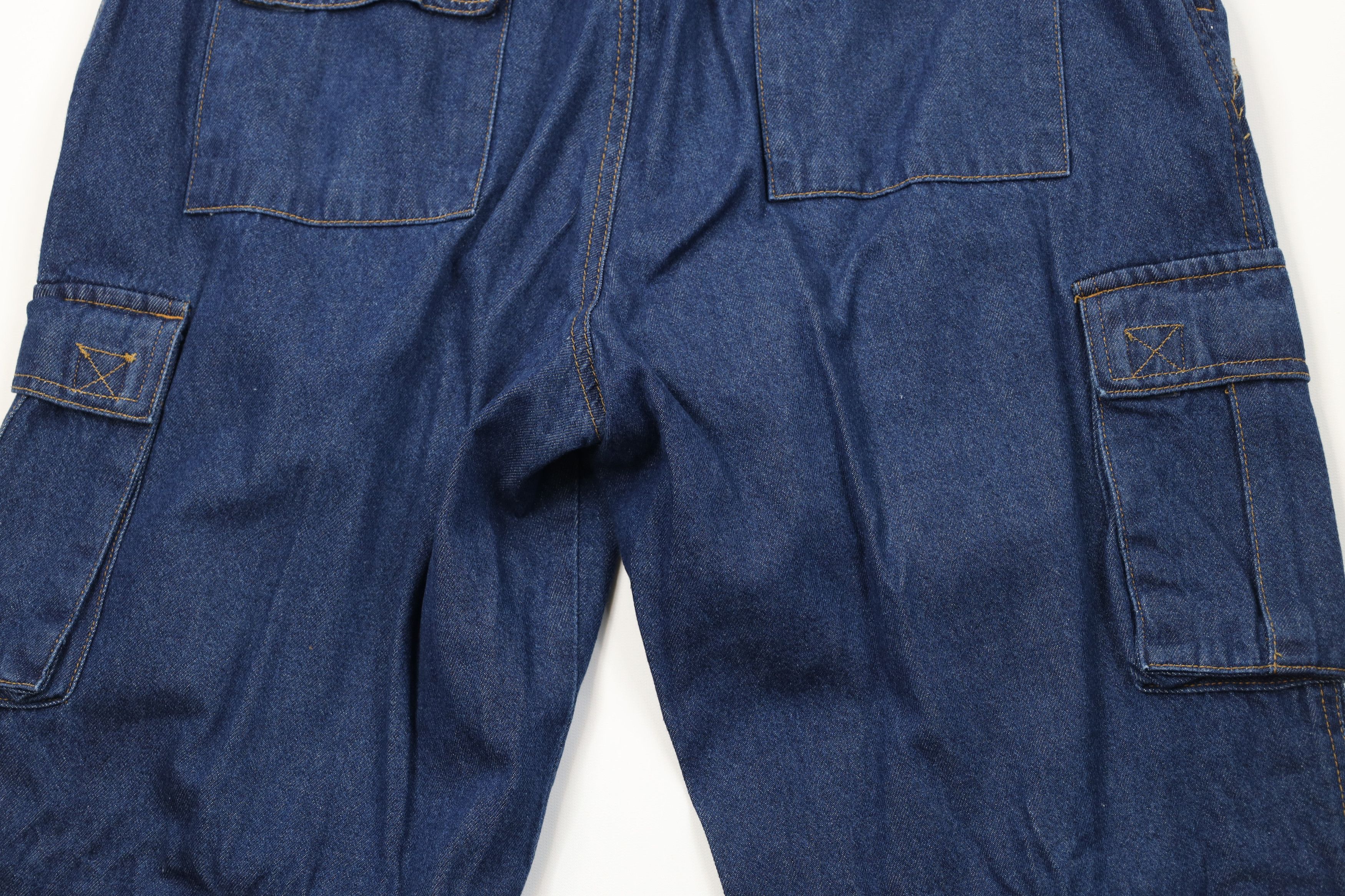 Vintage Vintage 90s Y2K Streetwear Baggy Wide Leg Cargo Denim Jeans Size US 38 / EU 54 - 12 Thumbnail