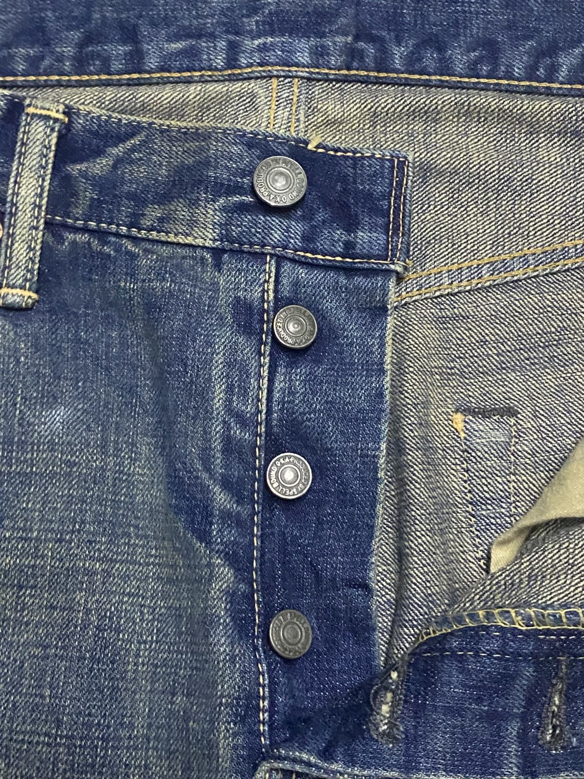 Levi's Vintage Levis Japan Mud Wash Rusty Distressed Loose Jeans Size US 33 - 10 Thumbnail