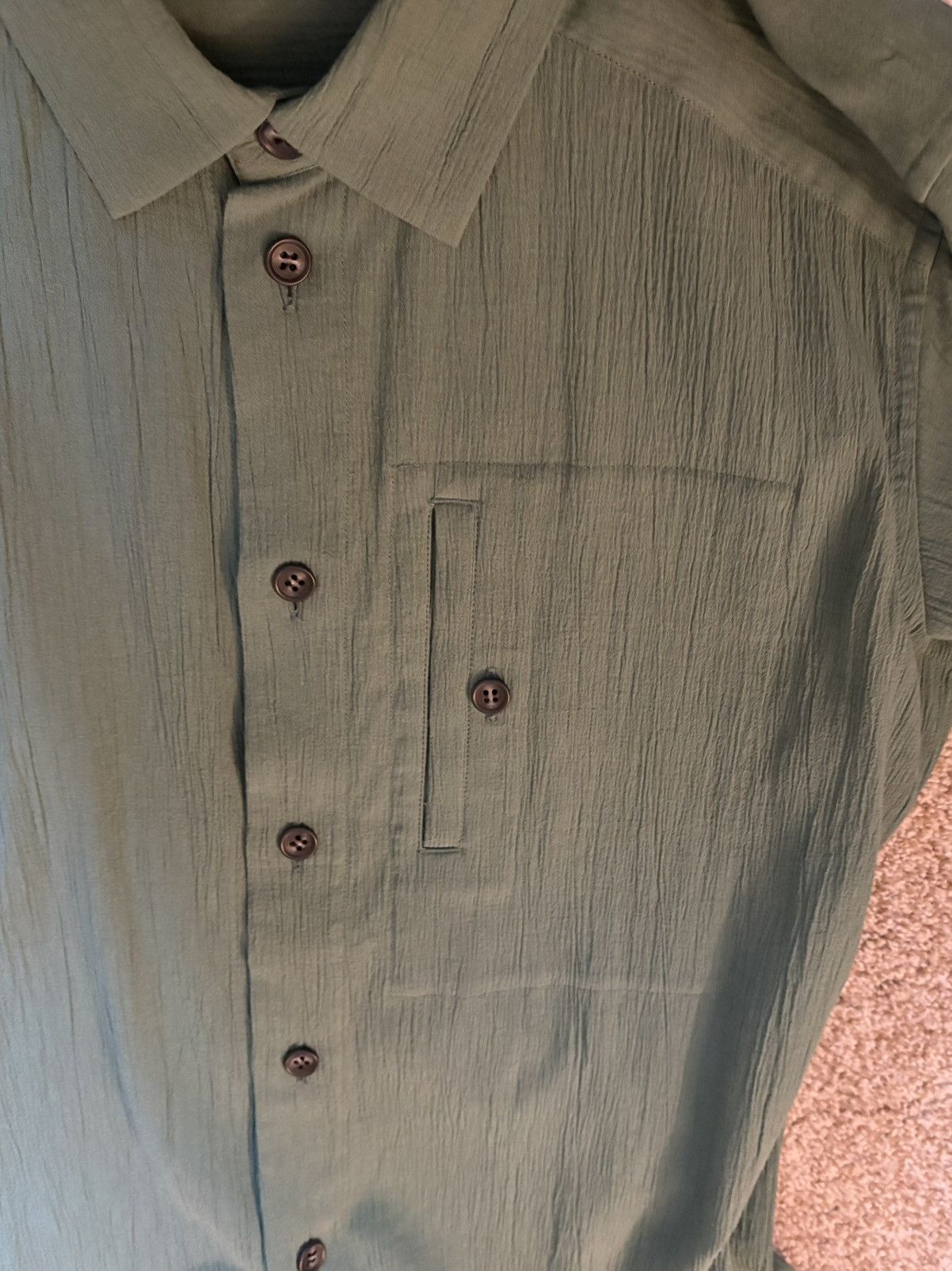 Issey Miyake Cotton Drip Shirt Size US S / EU 44-46 / 1 - 3 Thumbnail