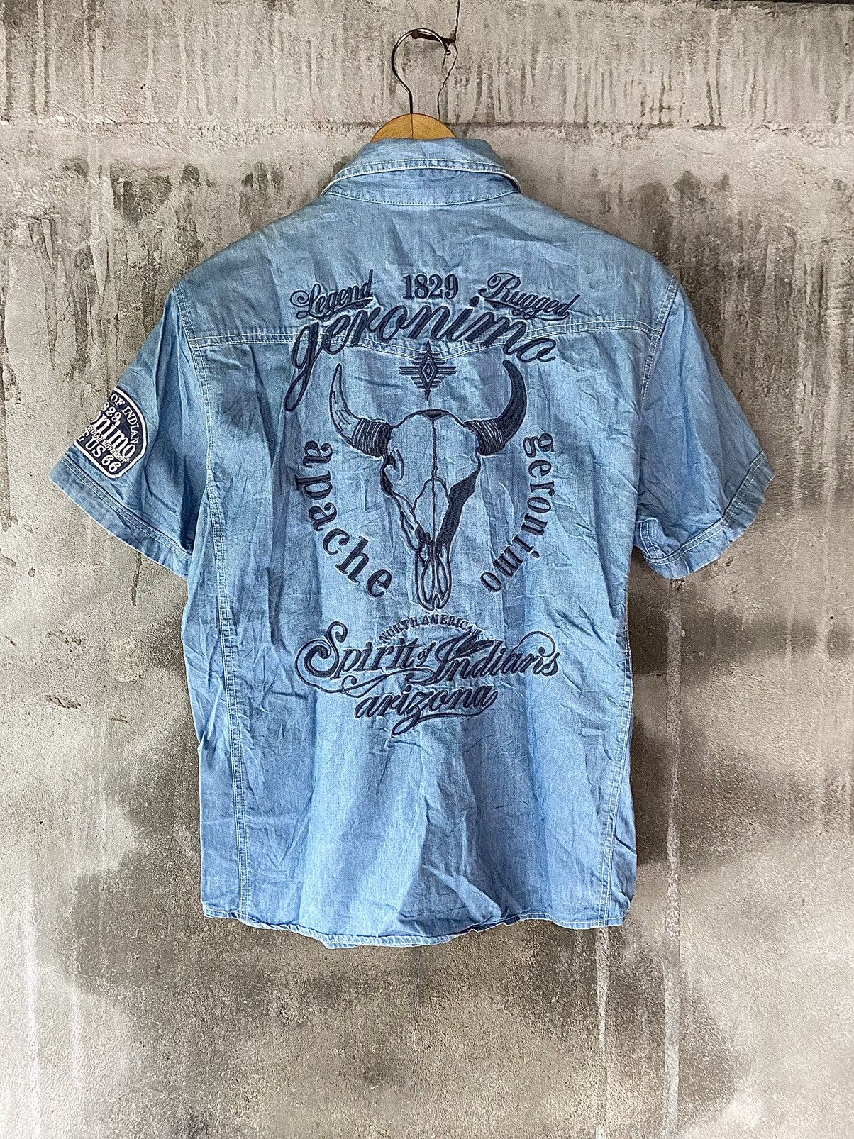 If Six Was Nine CHIEF U.S.A WORKSHIRT APACHE GERONIMO Size US M / EU 48-50 / 2 - 1 Thumbnail