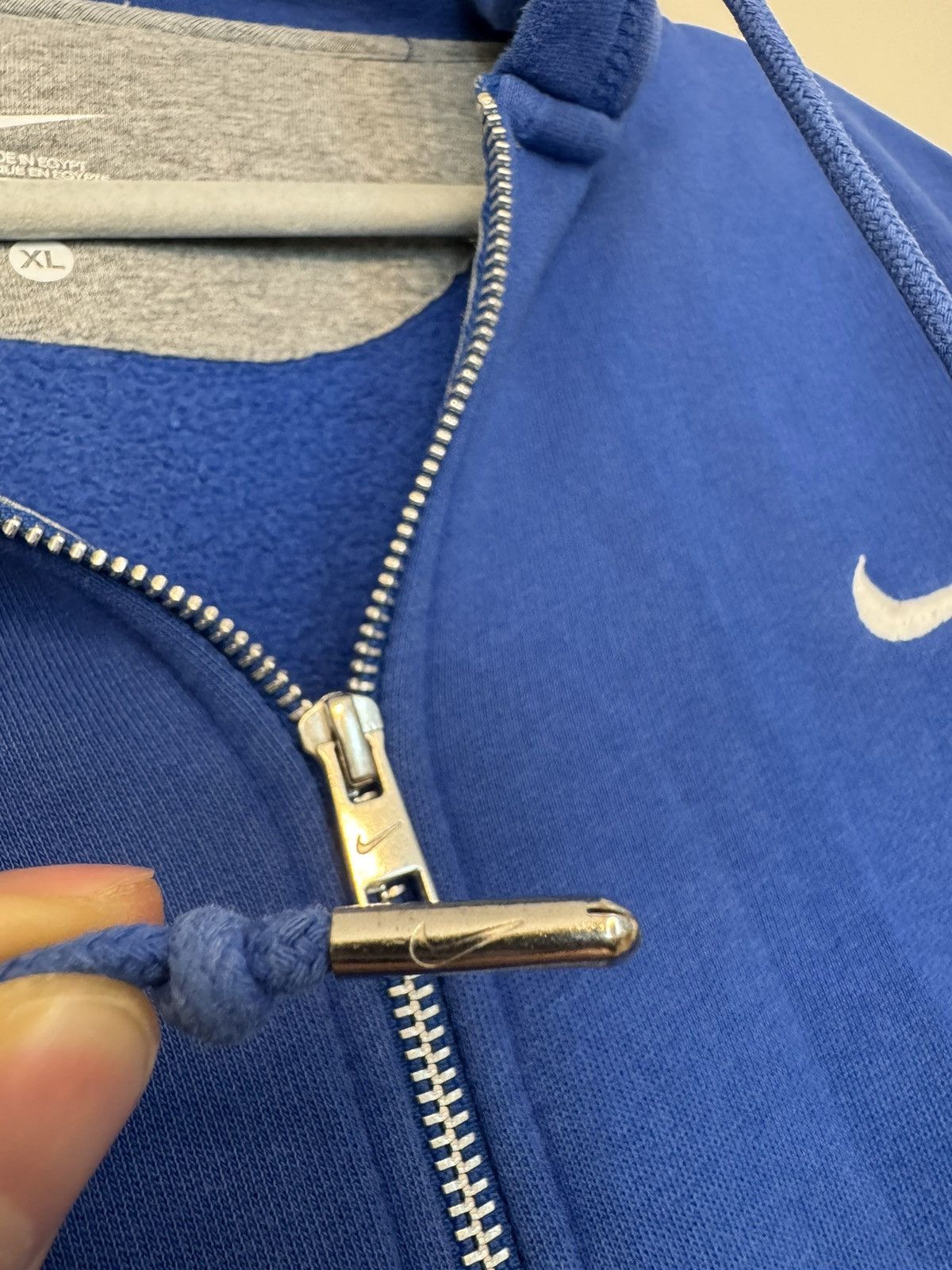Nike Nike vintage hoodie blue swoosh logo acg Size US XL / EU 56 / 4 - 4 Thumbnail