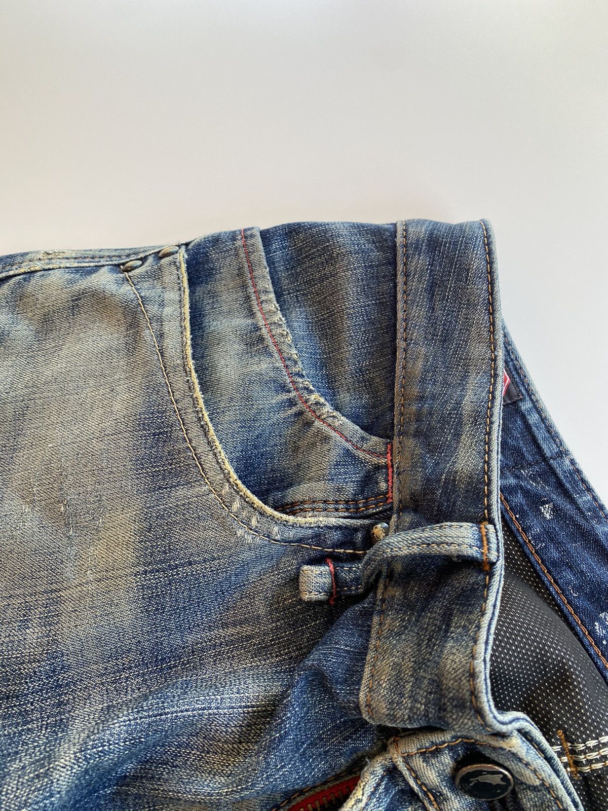Edwin × Vintage Vintage Edwin Denim Distressed Size US 32 / EU 48 - 7 Thumbnail