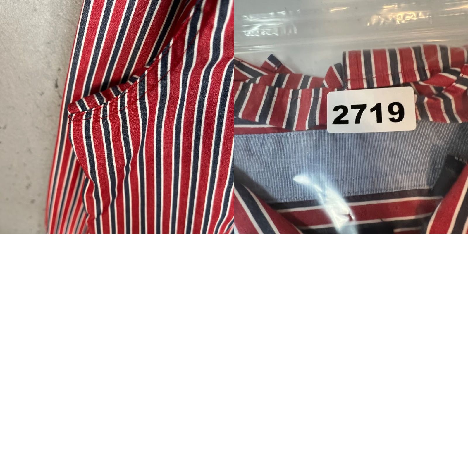 Chaps Chaps Shirt Mens Large L Button-Down Red & Blue Striped Long Sleeve Casual Cotton Polyester Woven Classic 90s? (Note: 90s not in original) Size US L / EU 52-54 / 3 - 8 Thumbnail