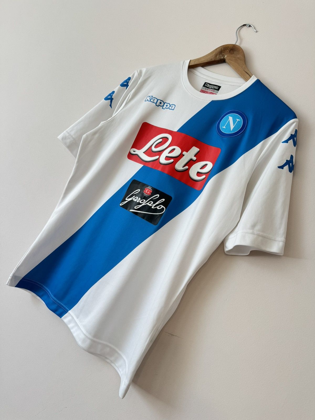 Kappa Napoli 2016-2017 Away Soccer Jersey Football Shirt Kit Size US L / EU 52-54 / 3 - 4 Thumbnail
