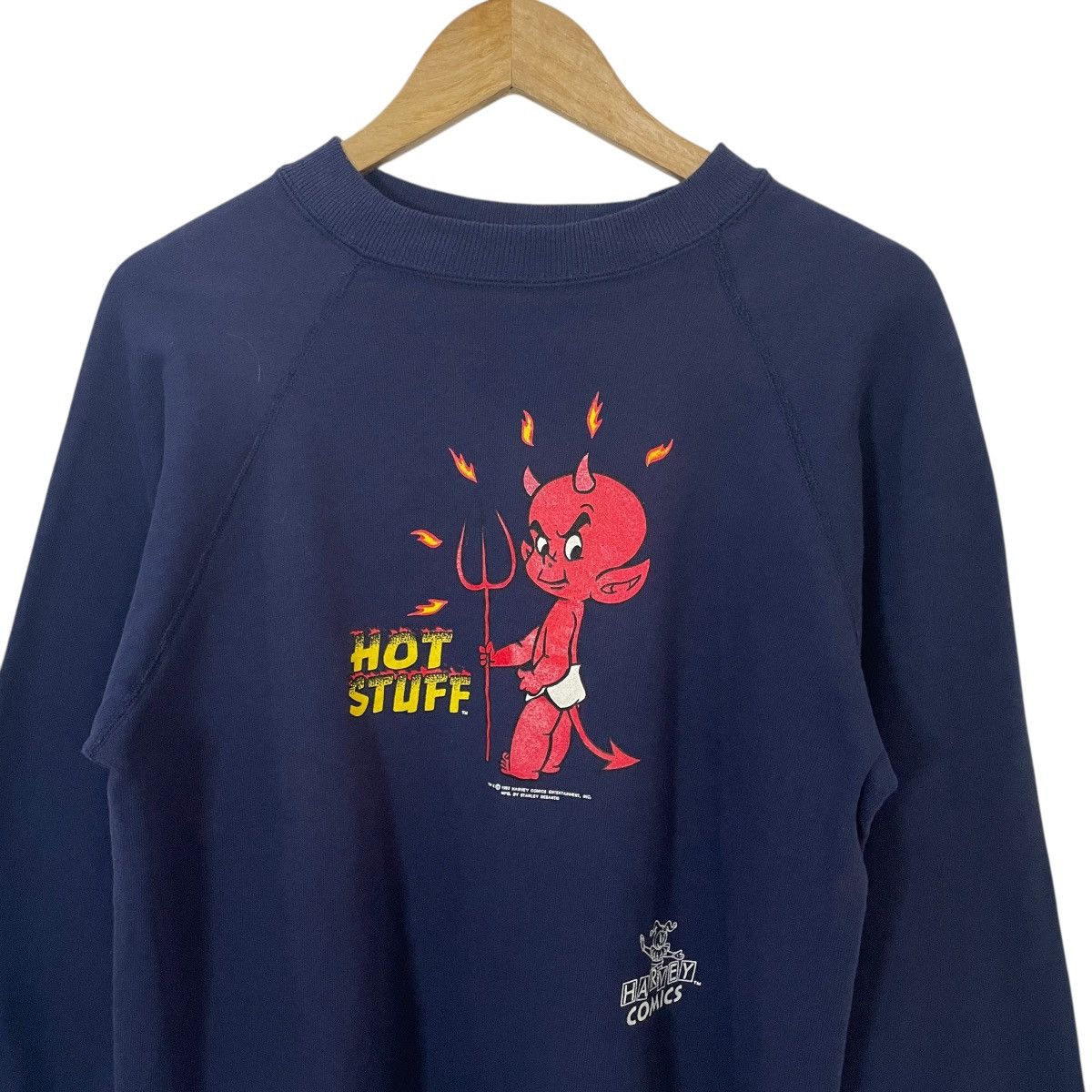 Marvel Comics Vintage 90s Hot Stuff Little Devil Harvey Comics Sweatshirt Size US M / EU 48-50 / 2 - 2 Thumbnail