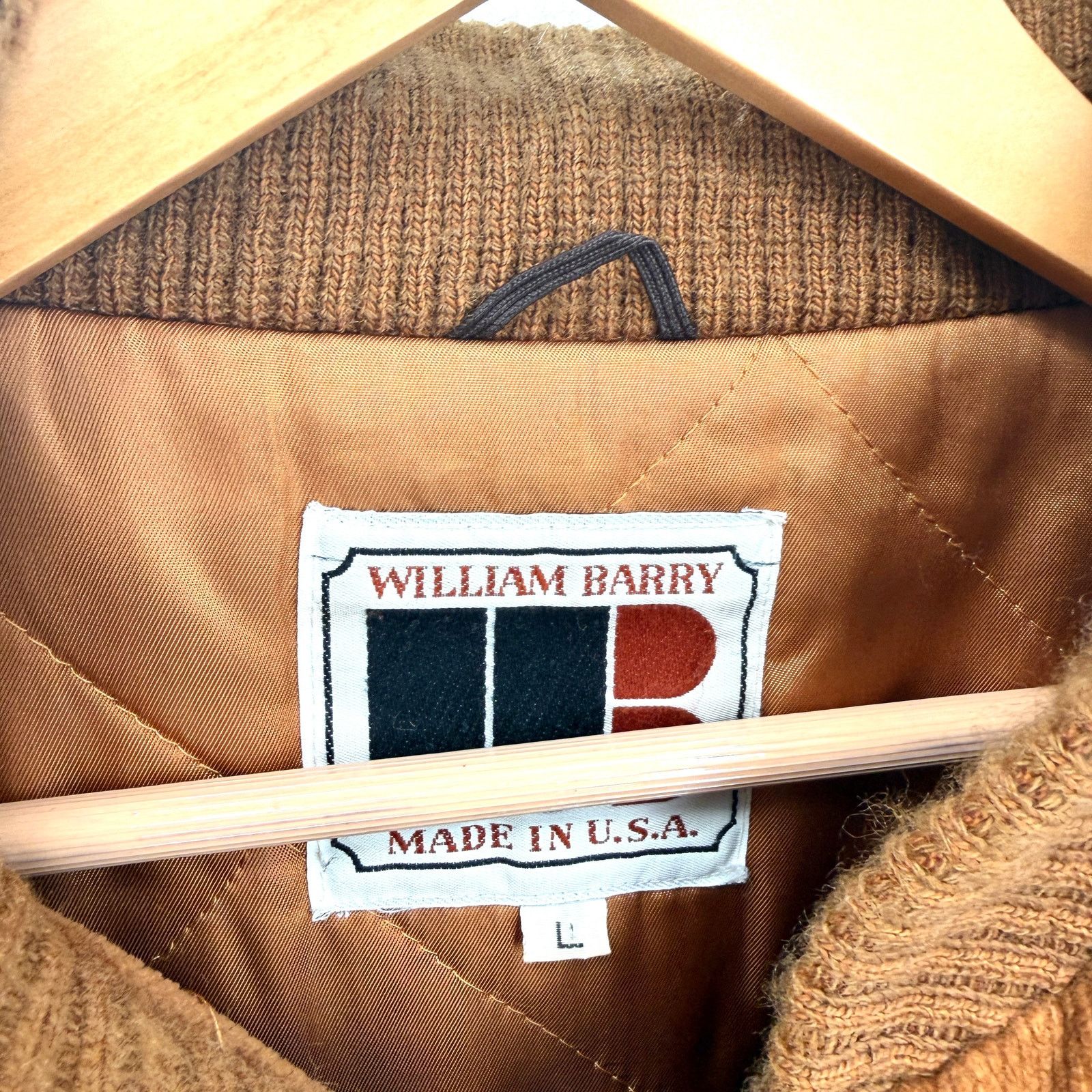 Vintage Vintage 70s William Barry Brown Corduroy Bomber Jacket Size US L / EU 52-54 / 3 - 8 Thumbnail