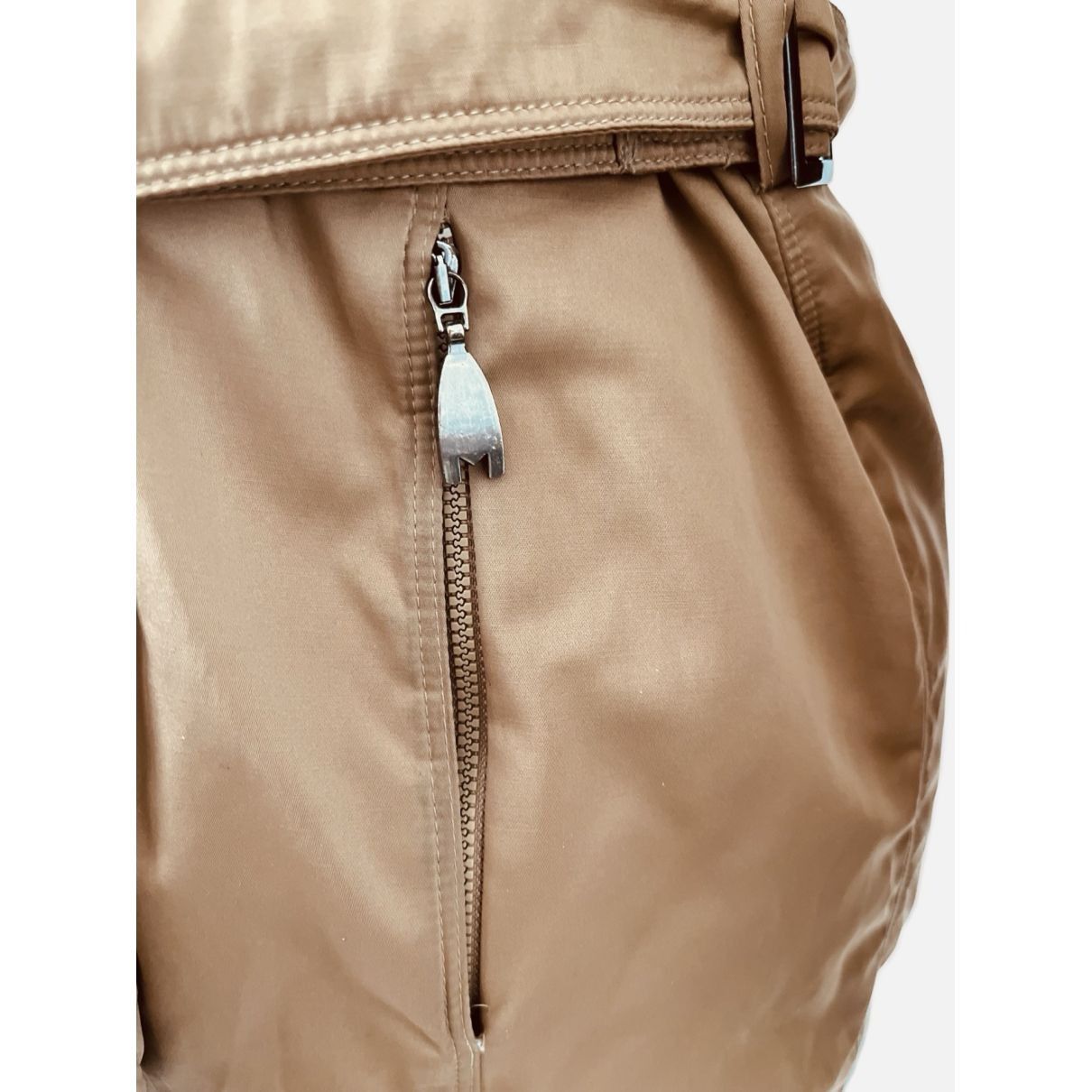 Max Mara MAX MARA size US8 / EU 40 beige large collar puffer coat in Size S / US 4 / IT 40 - 5 Thumbnail