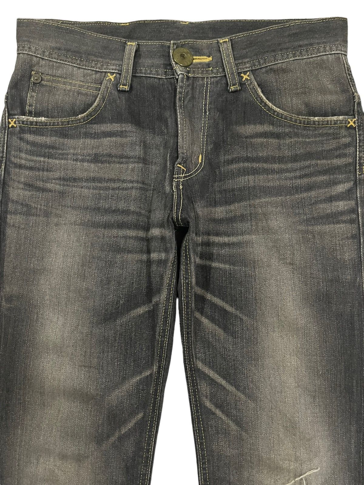 Lee Vintage Lee Cowboy Buckle Faded Wash Style Jeans Size US 31 - 3 Thumbnail
