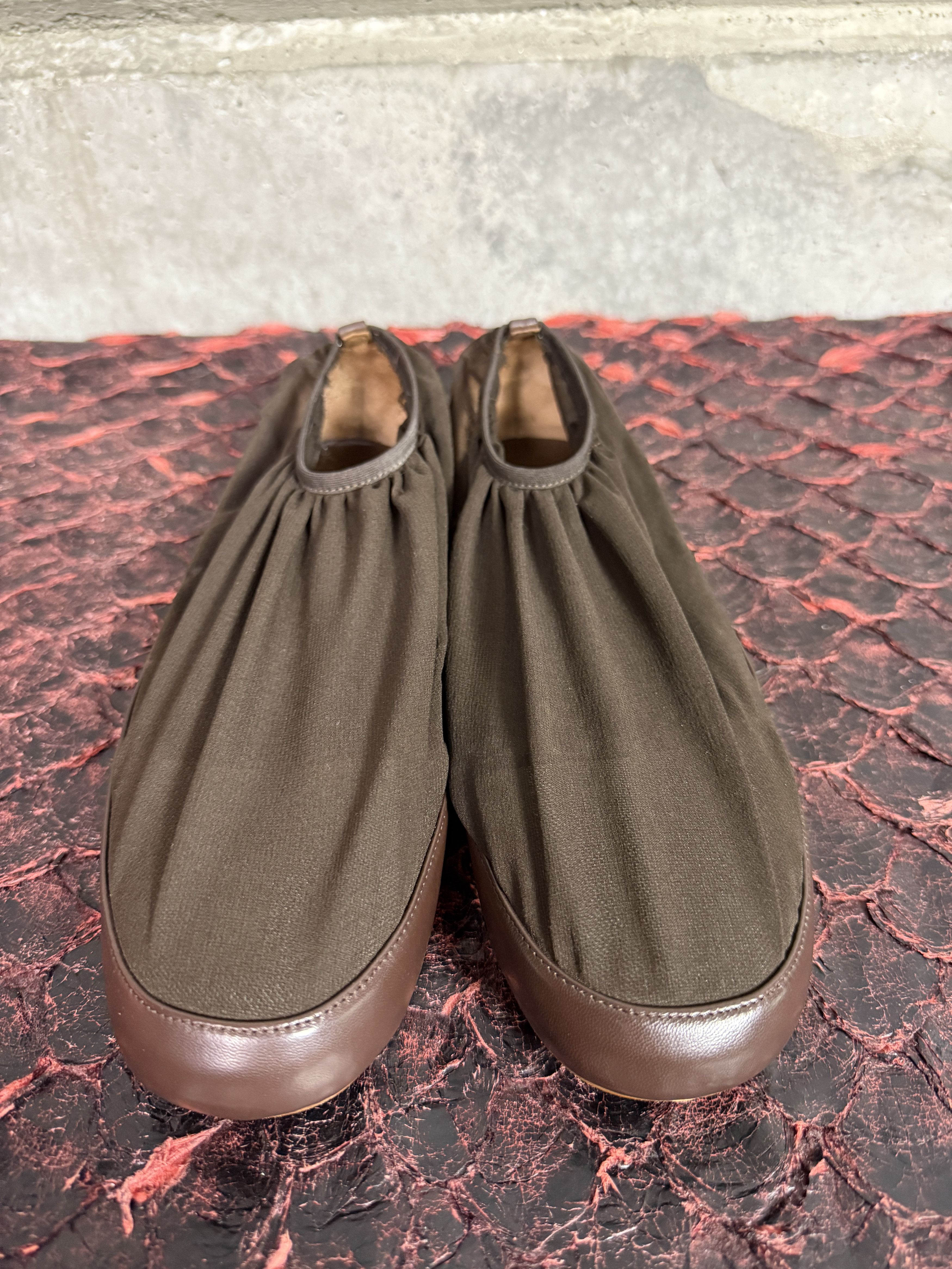 Christopher Esber Leather/Mesh Ballet Flats minette