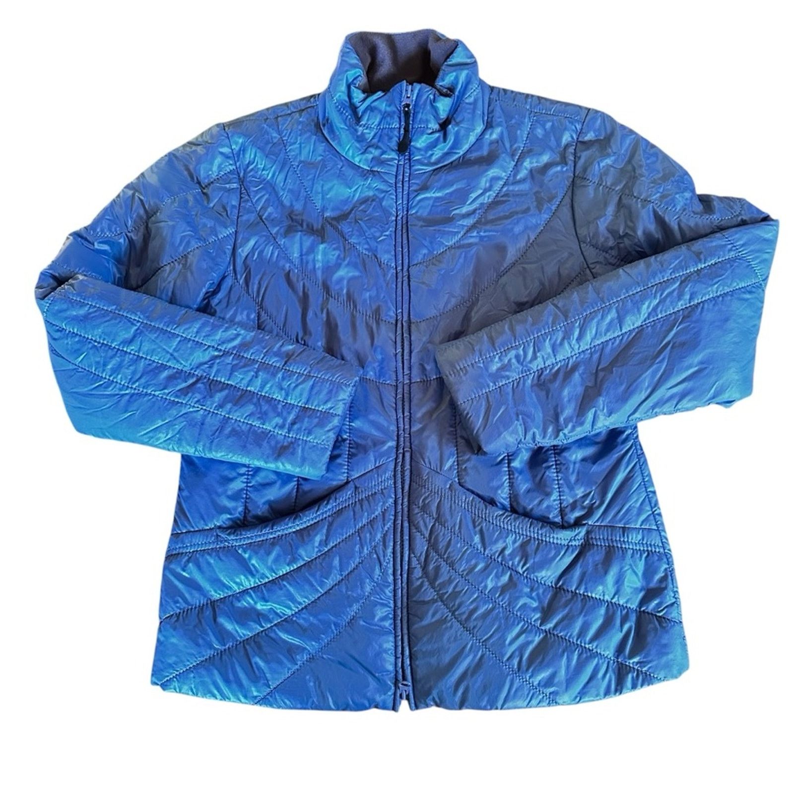 Athleta Athleta Lightweight Packable Puffer Jacket – Blue – Size M Size M / US 6-8 / IT 42-44 - 1 Thumbnail