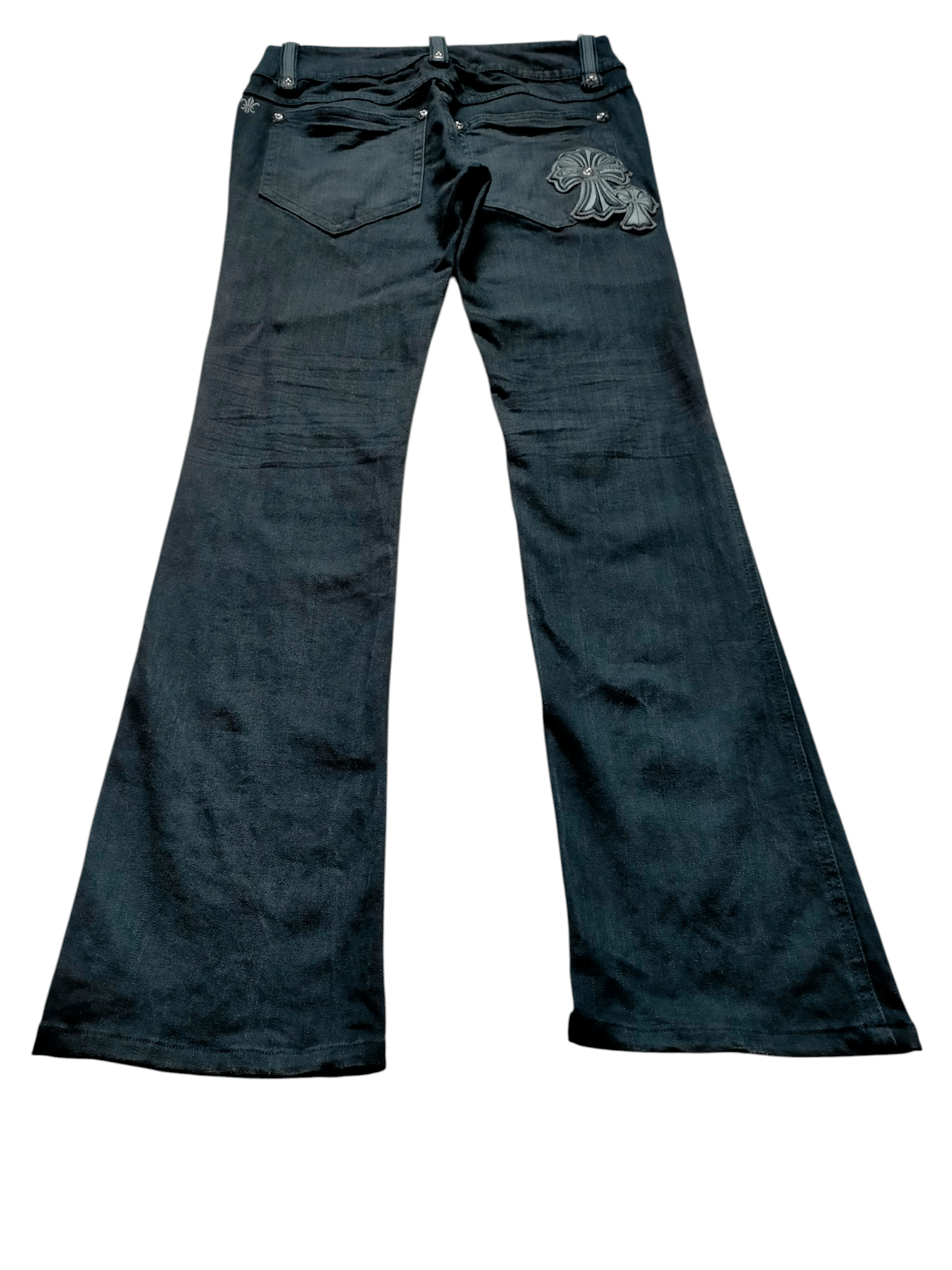 If Six Was Nine Flare Jeans Cook Jeans Chrome Hearts Style Boot cut Black Size US 30 / EU 46 - 3 Thumbnail