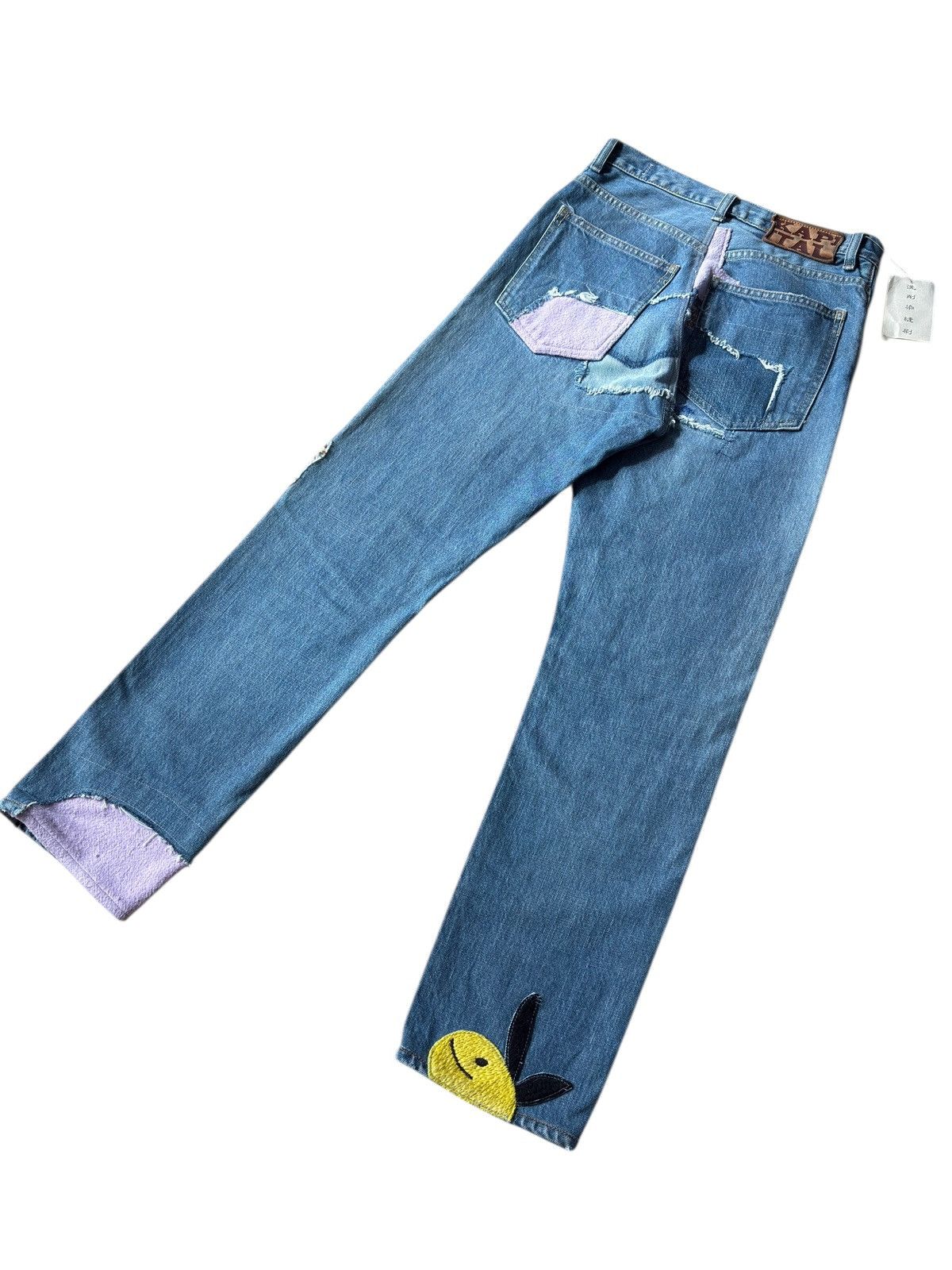 Kapital Kapital Smiley Okabilly Gypsy Patchwork Denim Pants Size US 32 / EU 48 - 4 Thumbnail