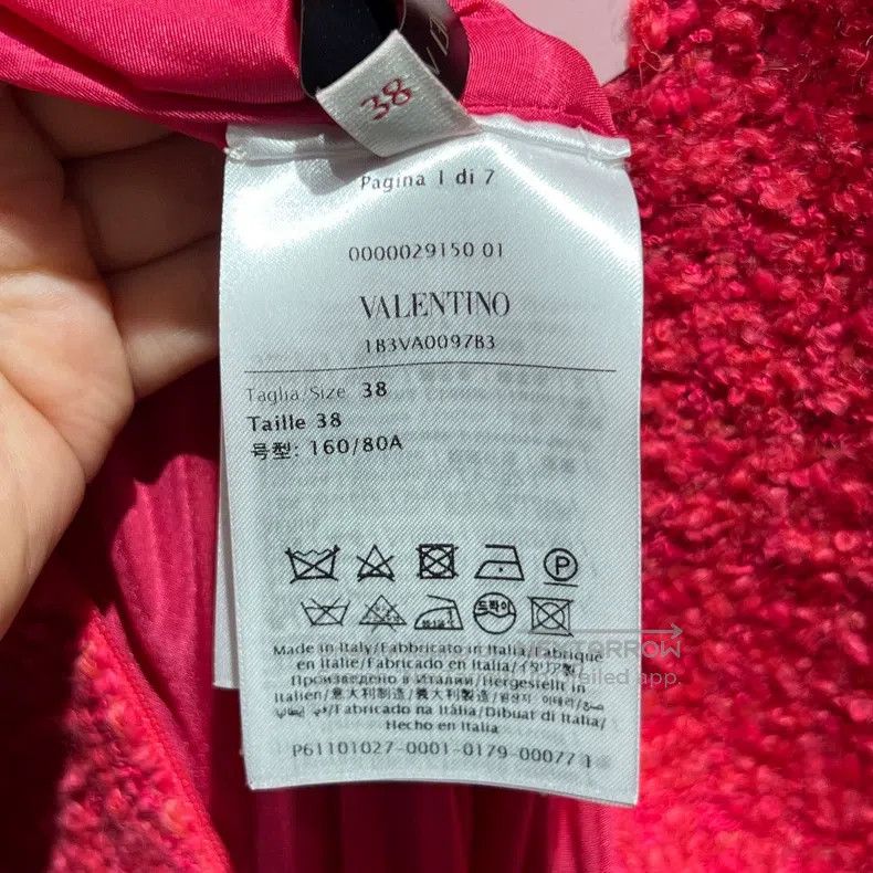 Valentino Valentino Magenta tweed dress Size XS / US 0-2 / IT 36-38 - 4 Thumbnail