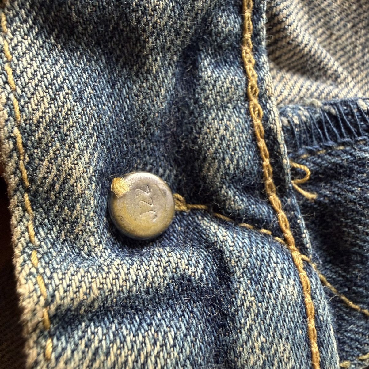 Levi's Vintage Clothing Levis E 503 B-XX 1996 Distressed Selvedge 1970 Aging Denim Size US 32 / EU 48 - 11 Thumbnail