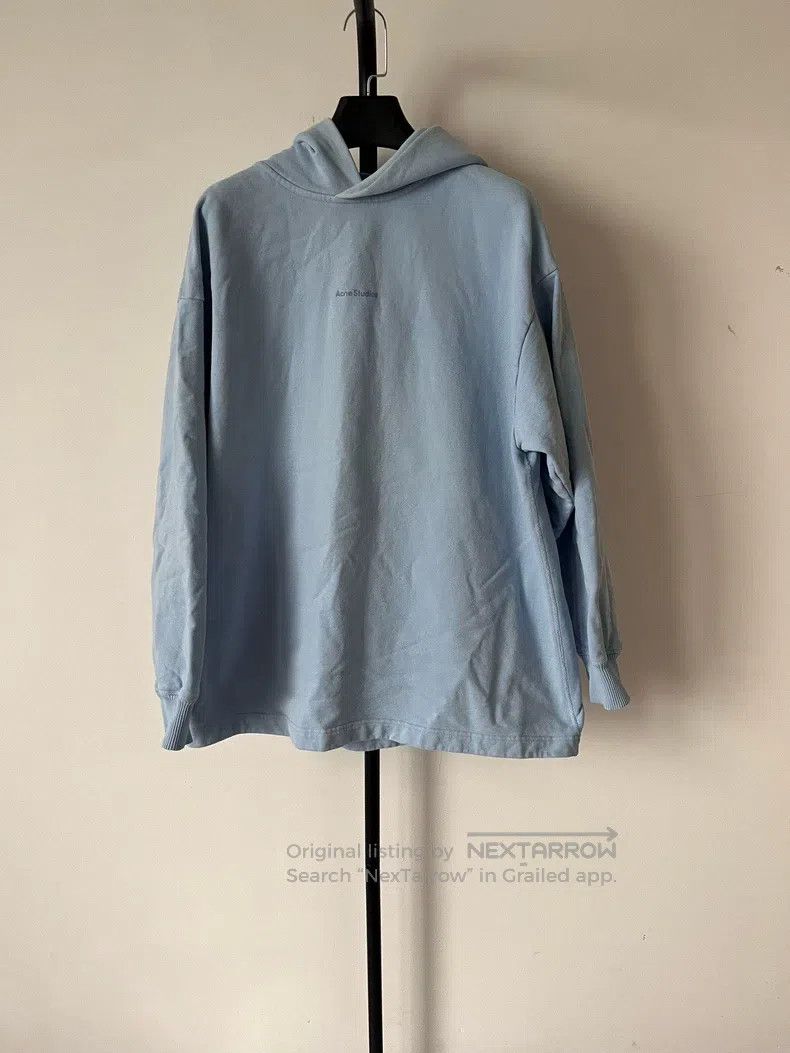 Acne Studios Acne Studios Front Logo Pullover Hoodie - Light Blue Size XS / US 0-2 / IT 36-38 - 1 Thumbnail