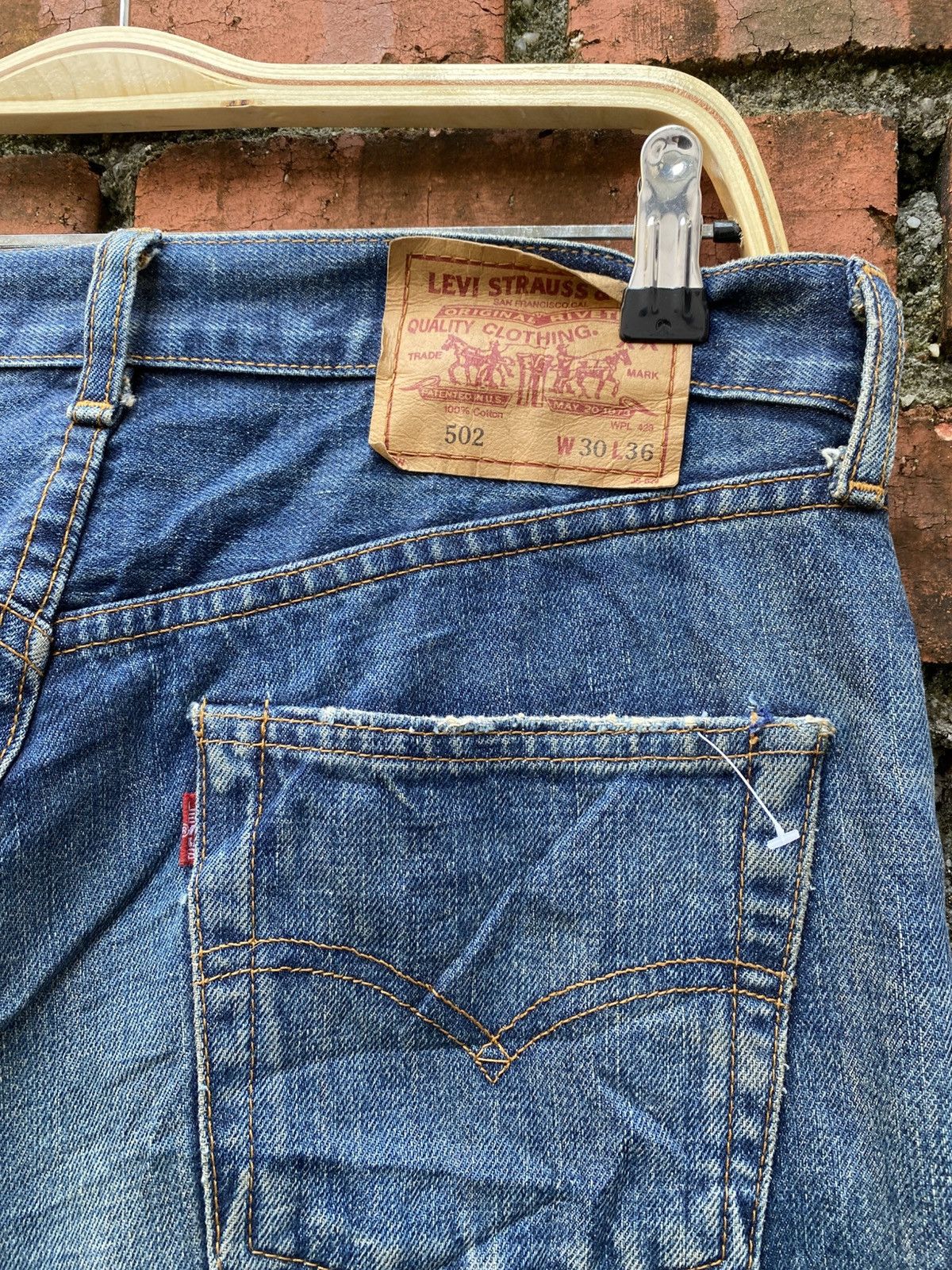 Levi's Vintage Clothing W30x32 Vintage levi's 502 redline big E denime Size US 30 / EU 46 - 5 Thumbnail