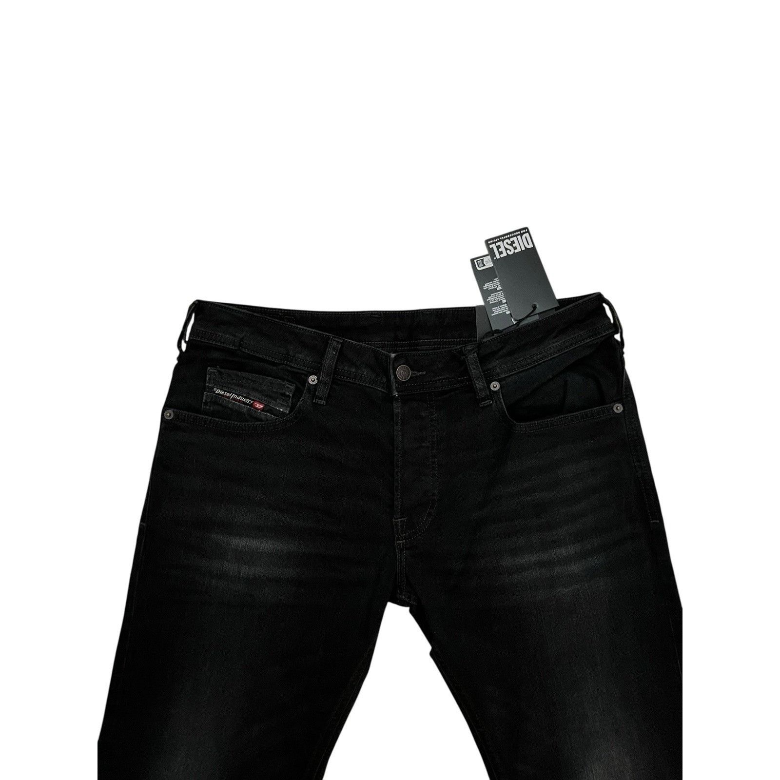 Diesel Diesel Mens Zatiny Slim Bootcut Jeans RB064 Black Size 36/32 Size US 36 / EU 52 - 2 Thumbnail